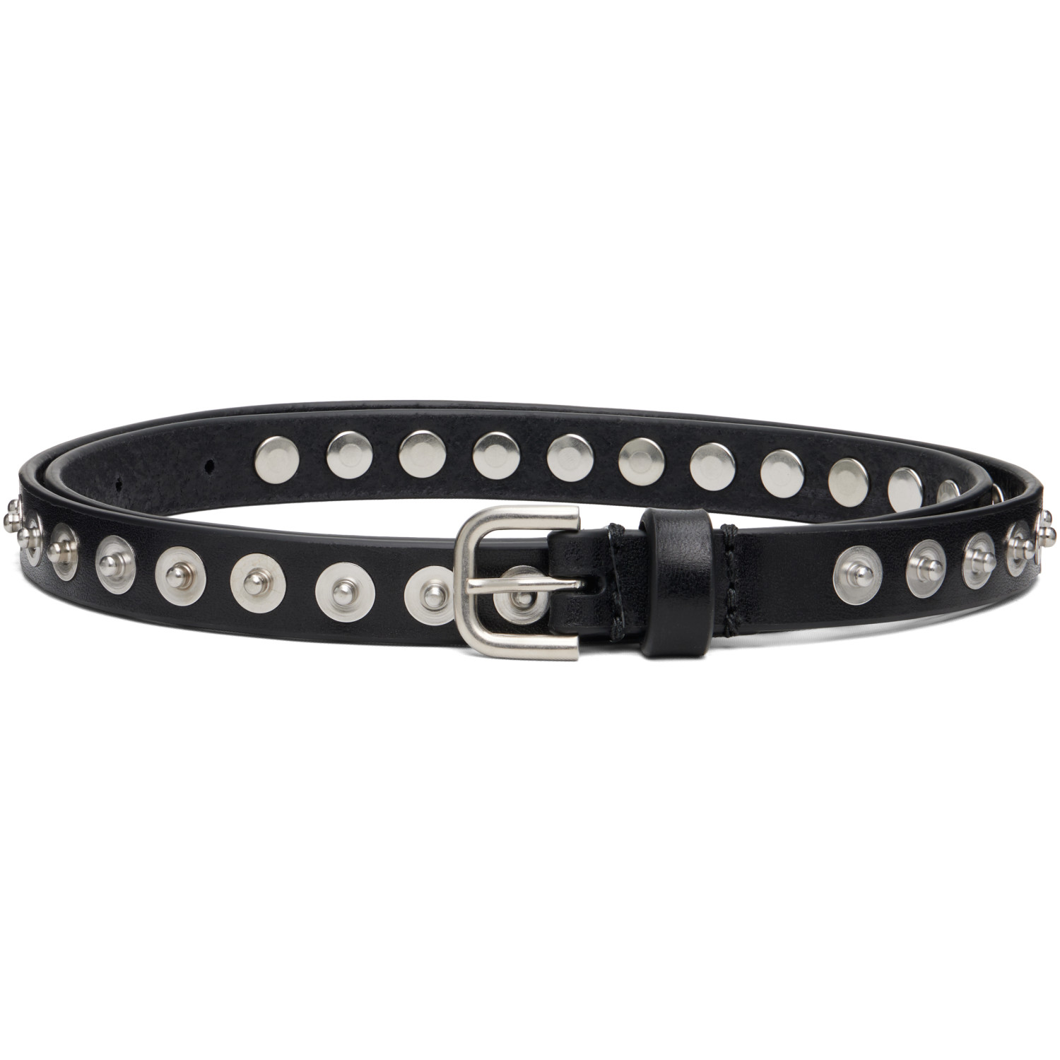Dries Van Noten Black Leather Belt