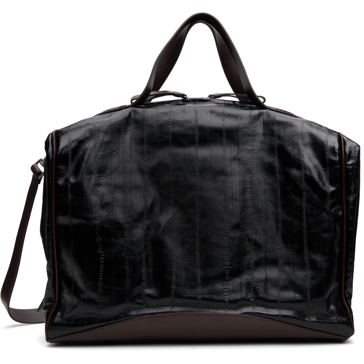 Dries Van Noten Black & Brown Leather Bag