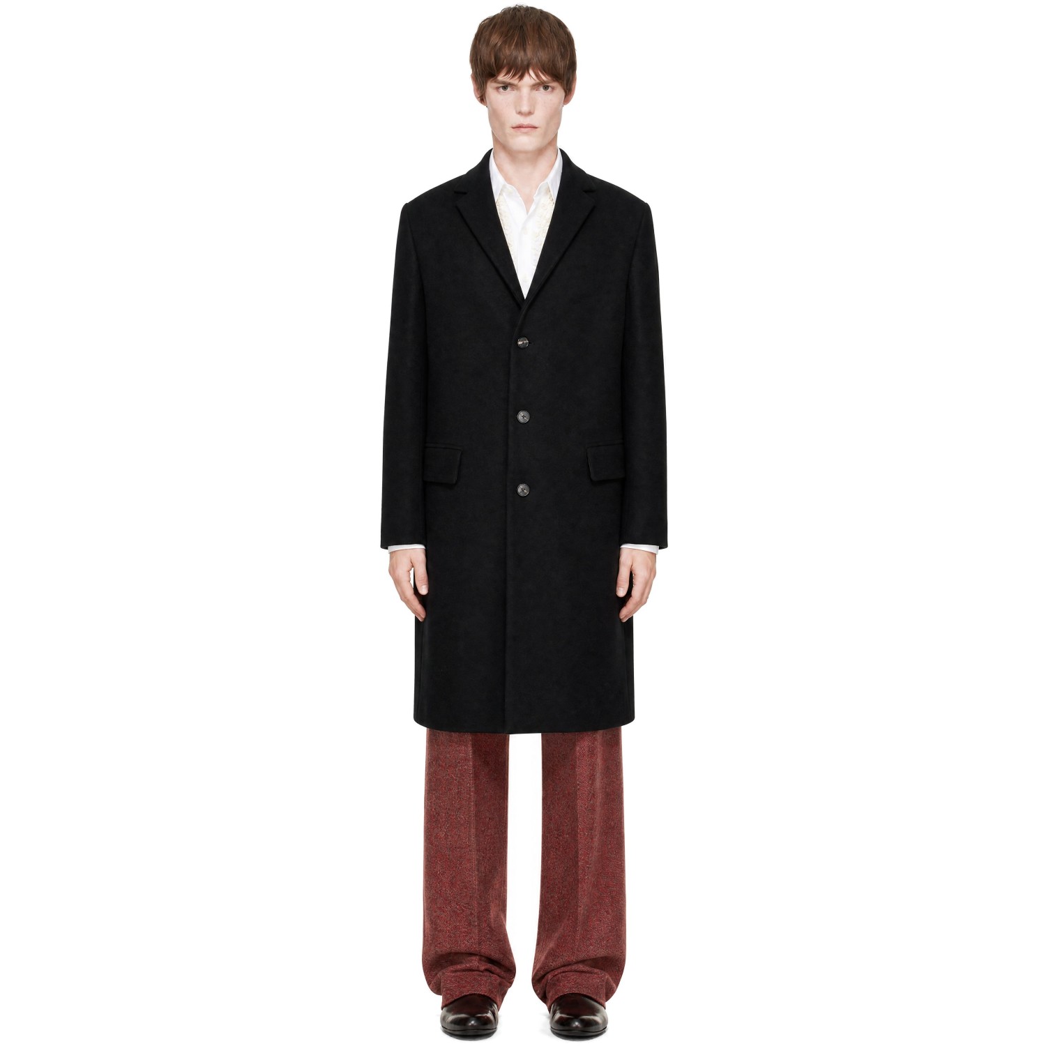 Dries Van Noten Black Wool Coat
