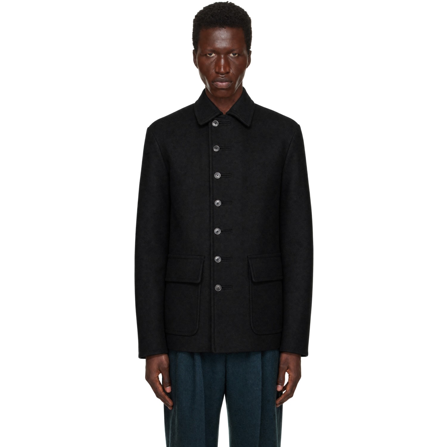 Dries Van Noten Black Wool Jacket