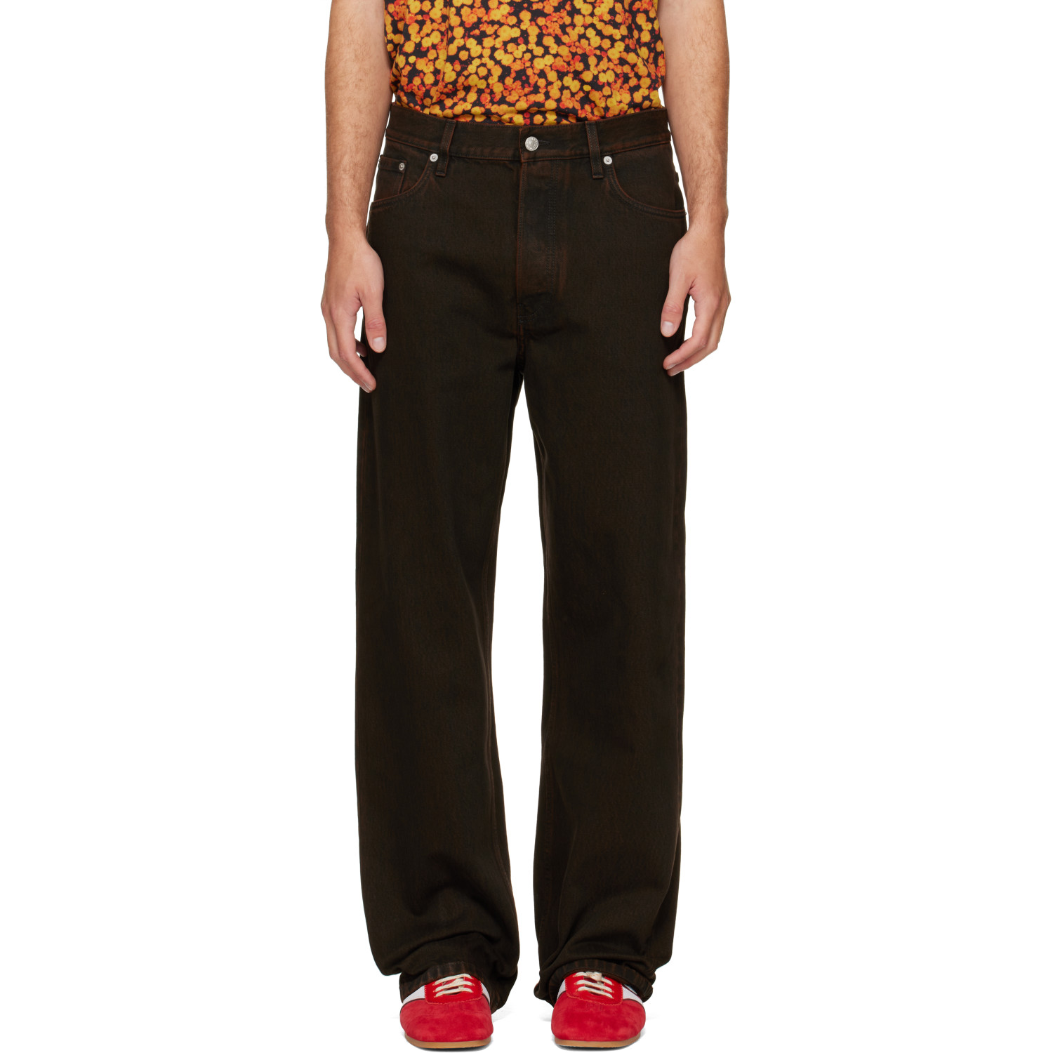 Dries Van Noten Brown Loose Fit Jeans