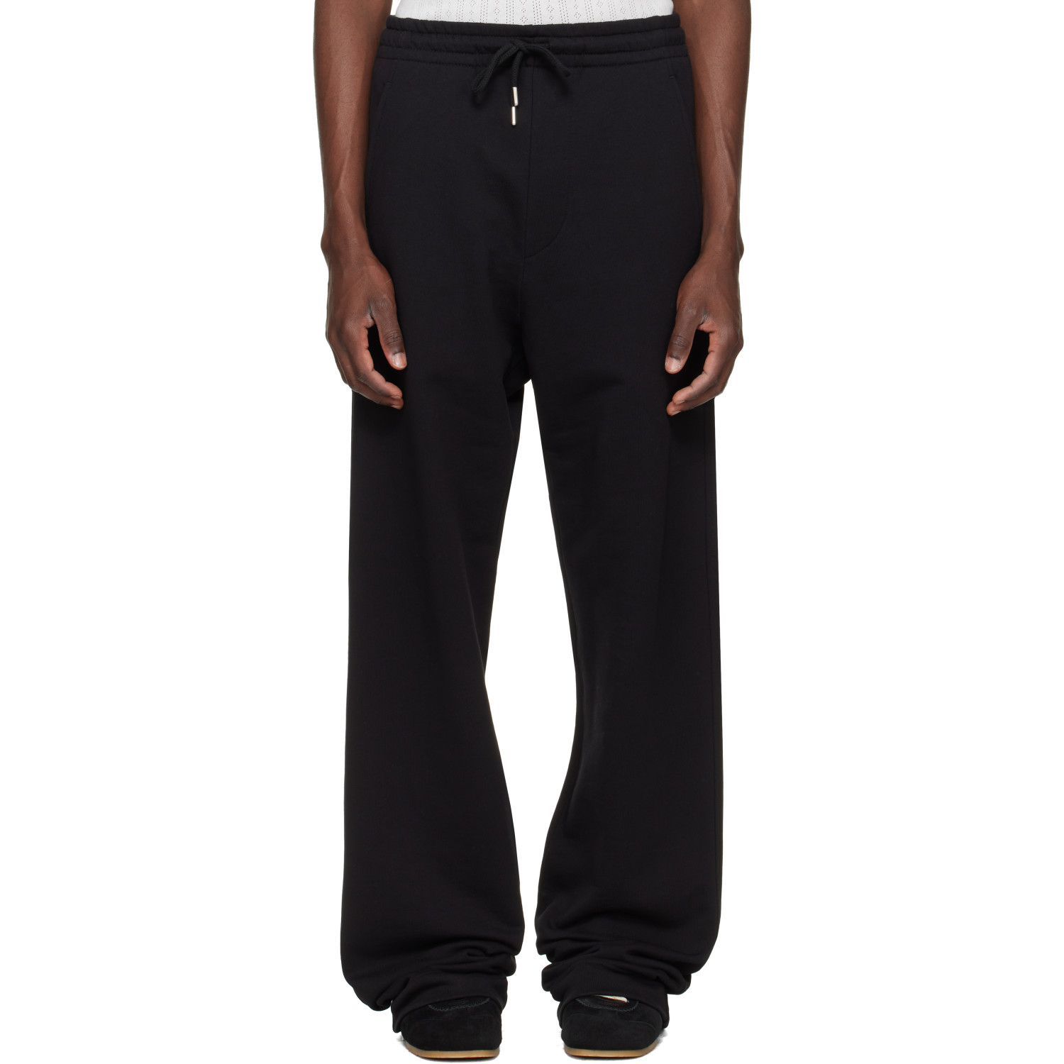 Dries Van Noten Black Cotton Sweatpants
