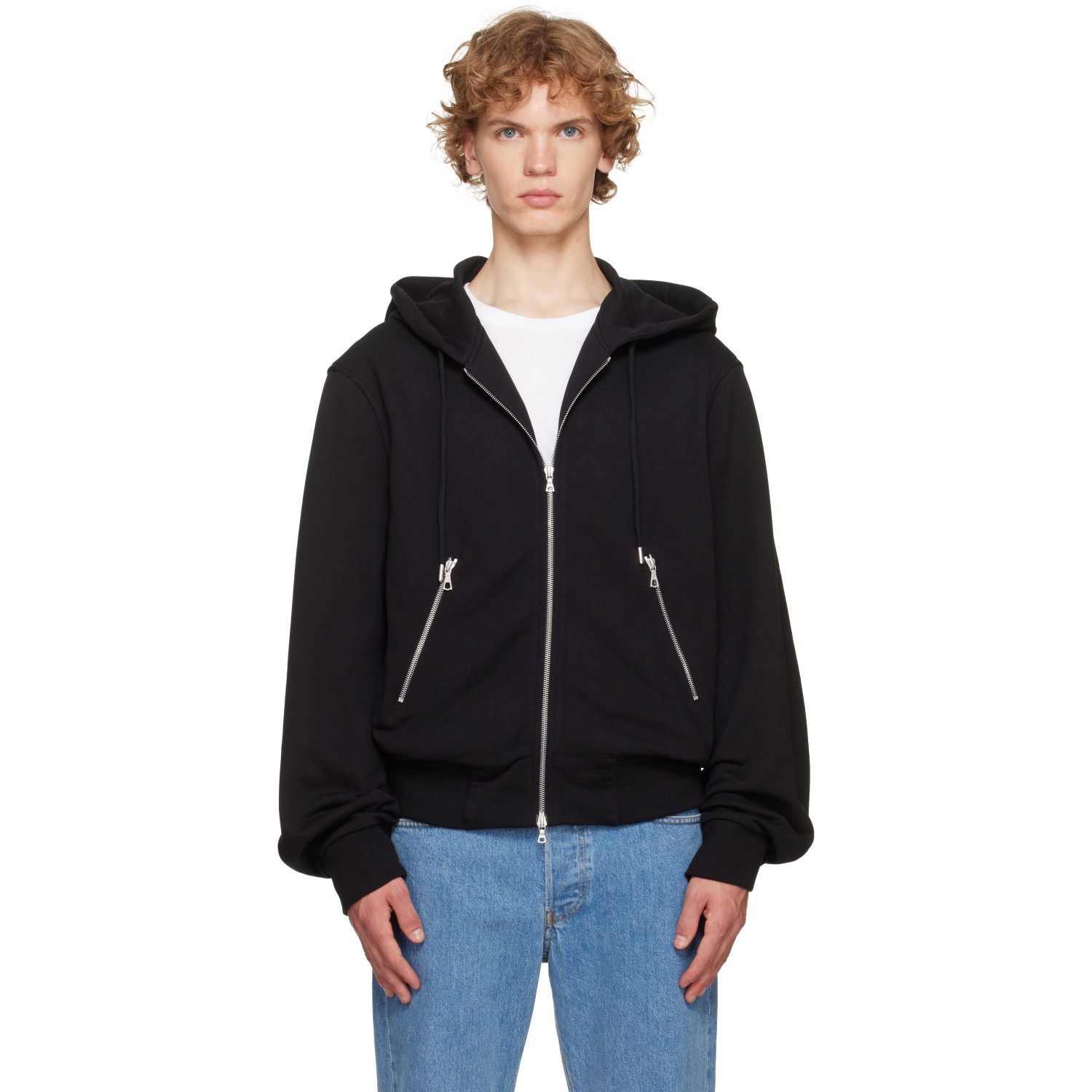 Dries Van Noten Black Zip Hoodie