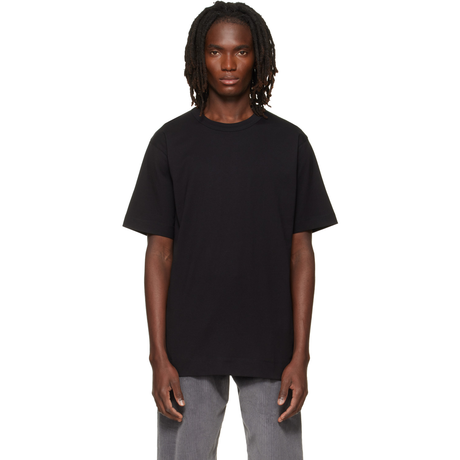 Dries Van Noten Black Regular Fit Cotton T-shirt