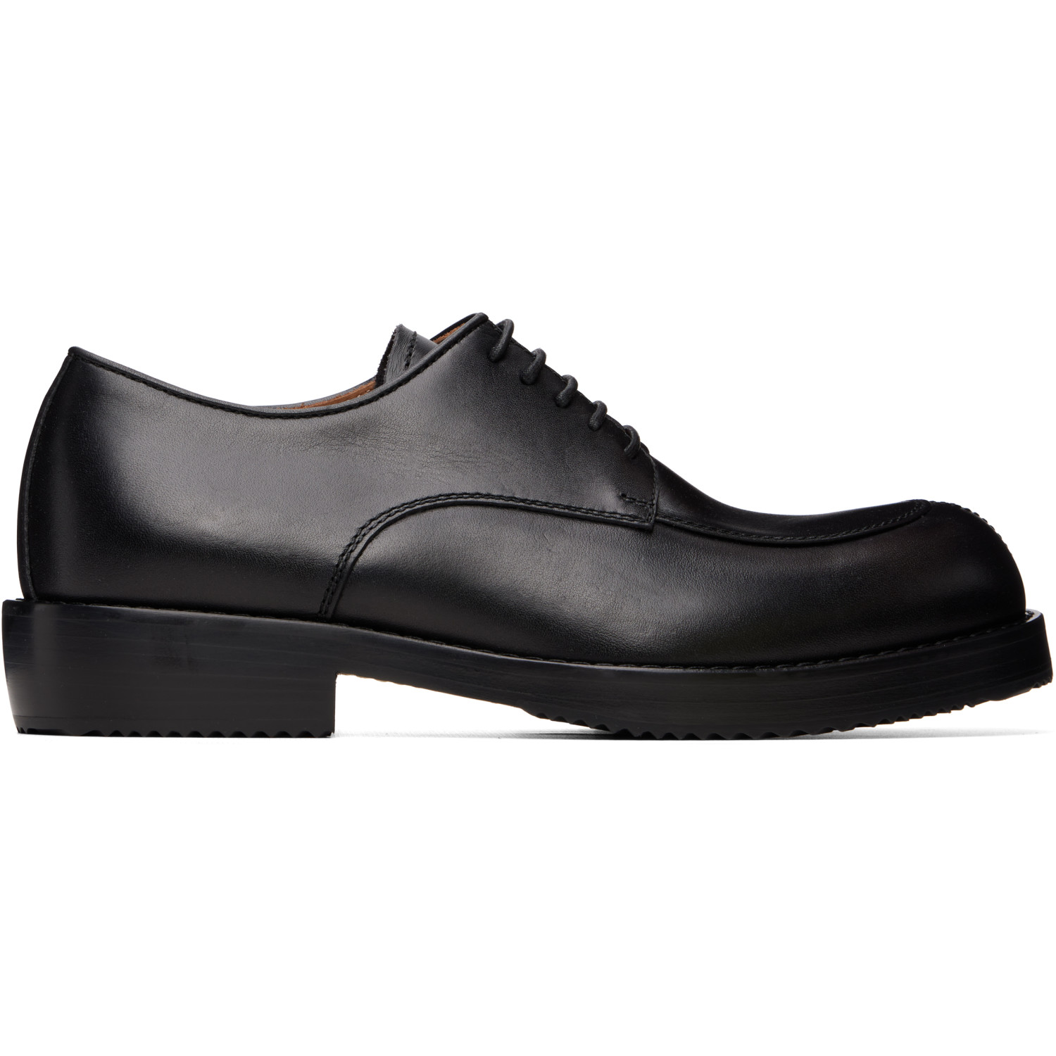 Dries Van Noten Black Leather Derbys