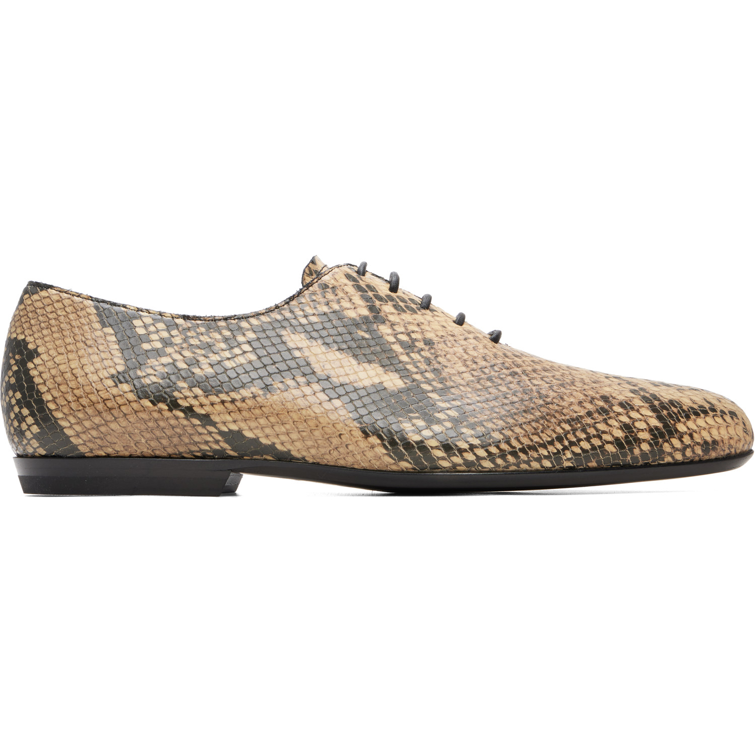Dries Van Noten Beige Leather Oxfords