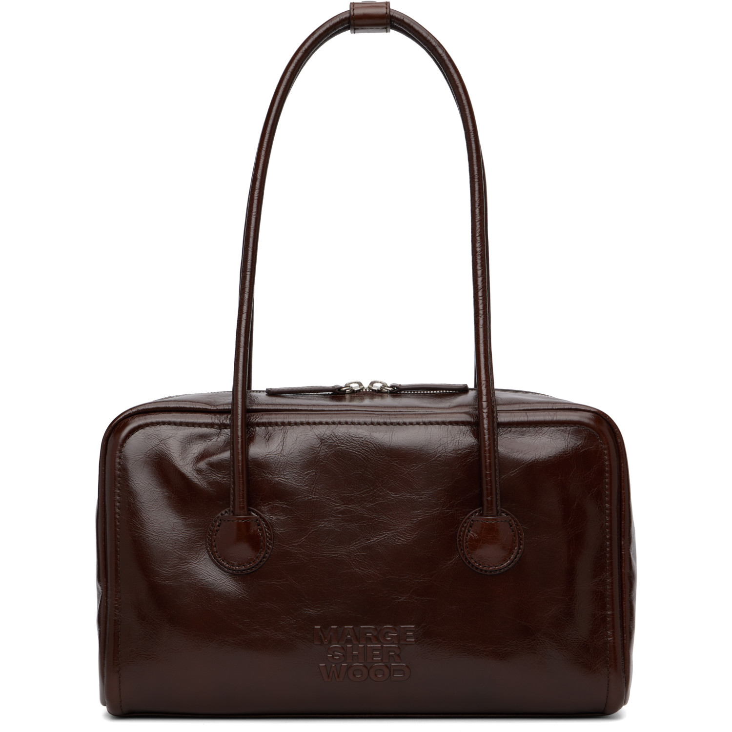 MARGESHERWOOD Brown Soft Boston Bag
