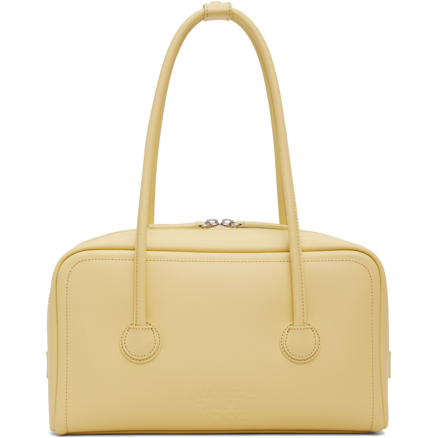 MARGESHERWOOD Yellow Soft Boston Small Bag