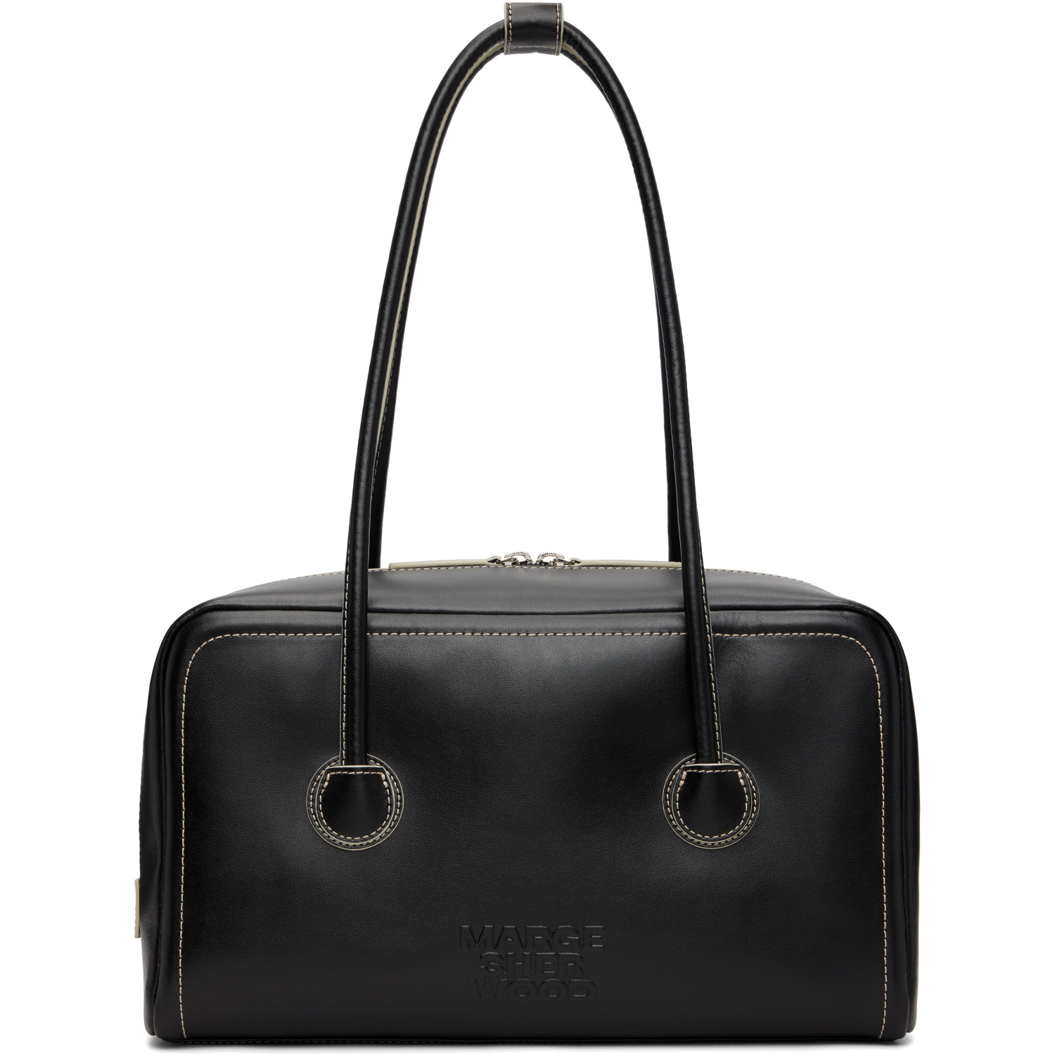 MARGESHERWOOD Black Soft Boston Bag