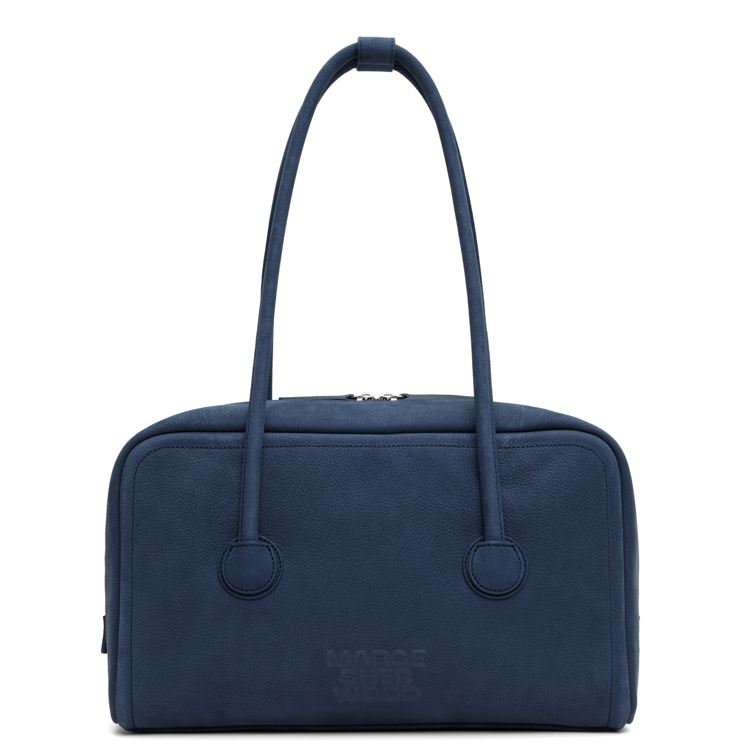 MARGESHERWOOD Navy Soft Boston Bag