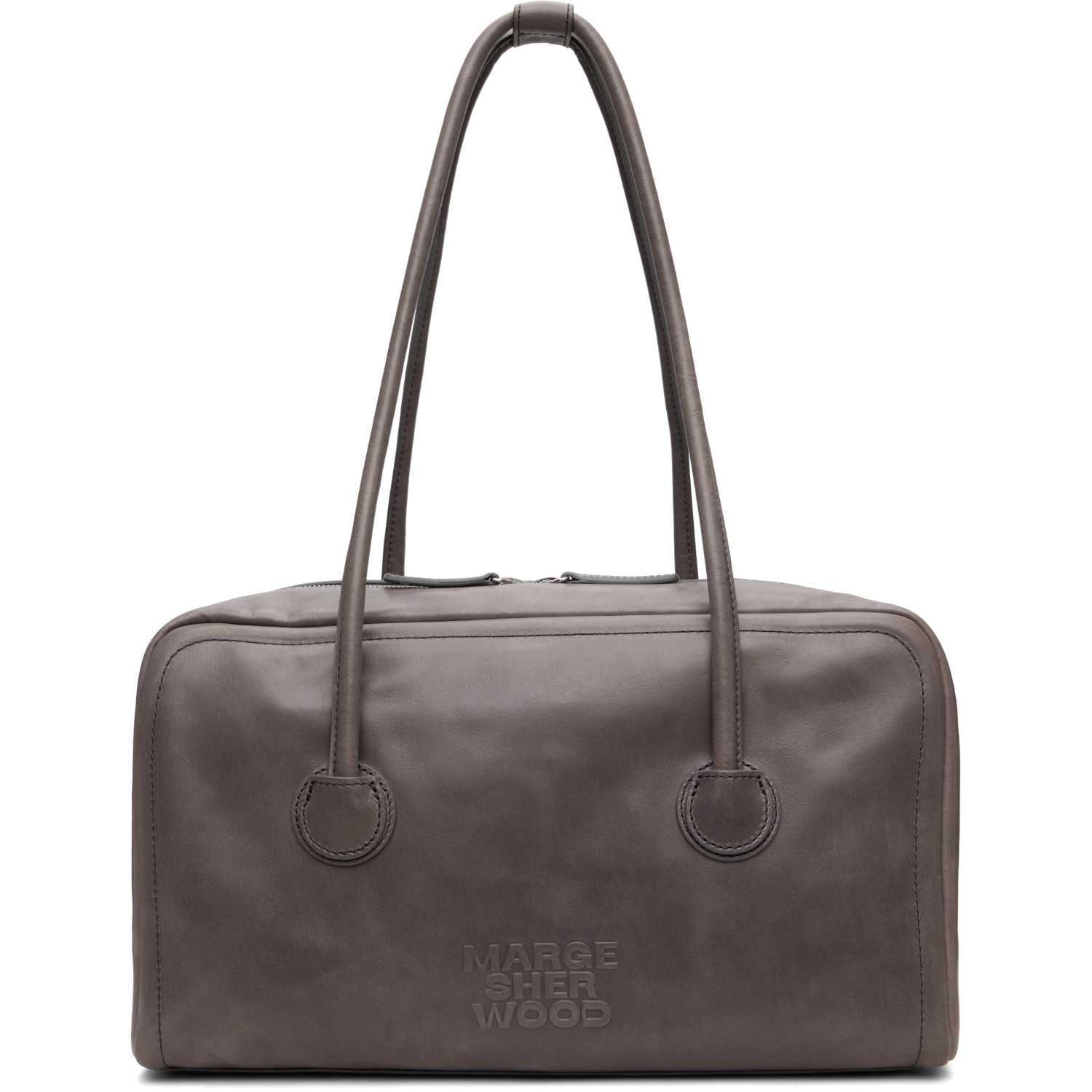 MARGESHERWOOD Gray Soft Boston Bag