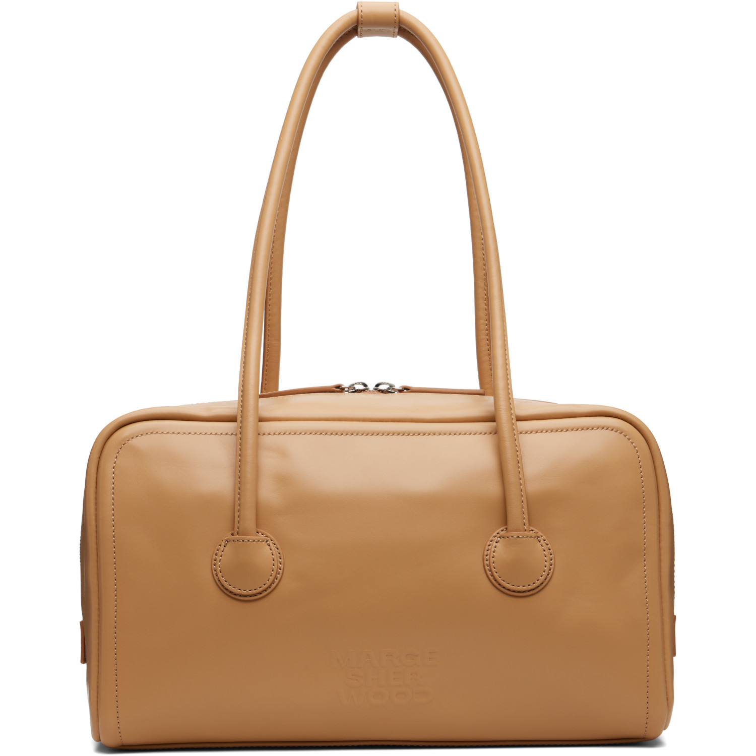 MARGESHERWOOD Beige Soft Boston Bag