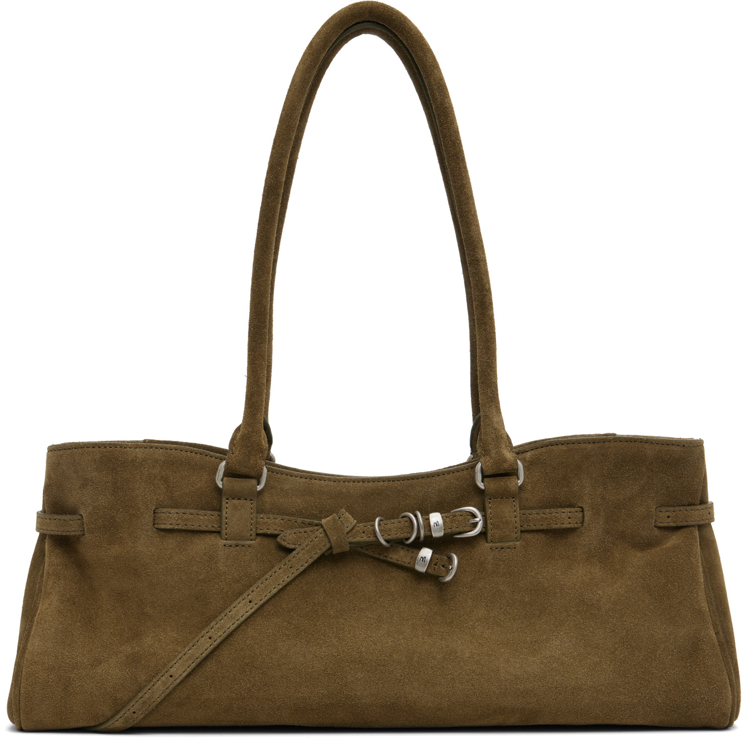 MARGESHERWOOD Kahki Soft Leather 'Grandma' Shoulder Bag