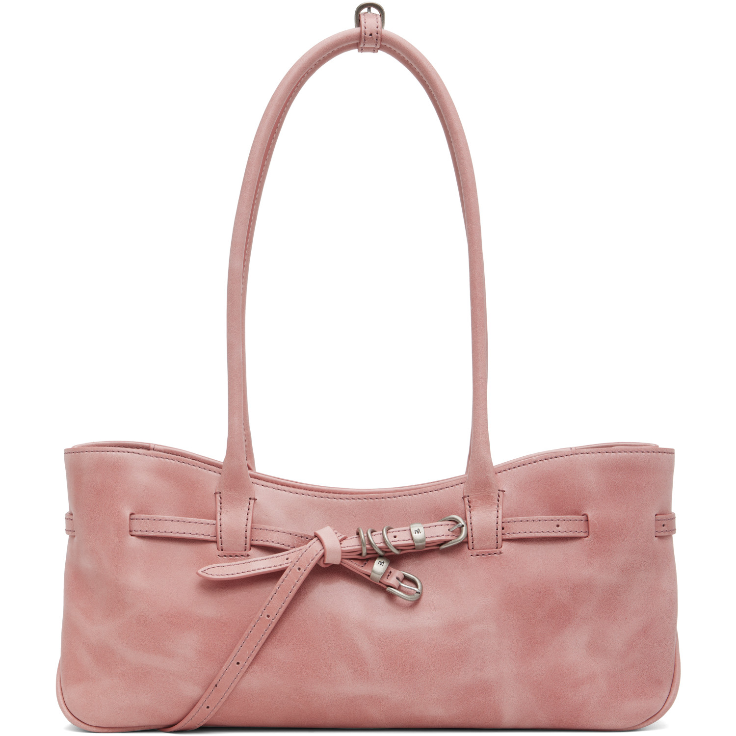 MARGESHERWOOD Pink Leather 'Grandma' Used Shoulder Bag