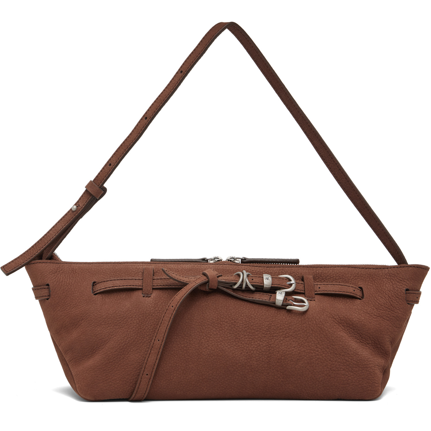 MARGESHERWOOD Brown Leather 'Grandma' Used Sling Bag