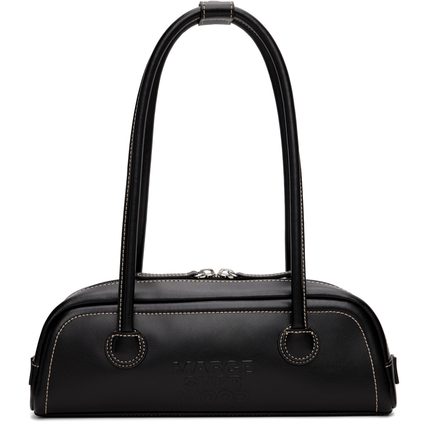 MARGESHERWOOD Black Soft Boston EW Mini Bag