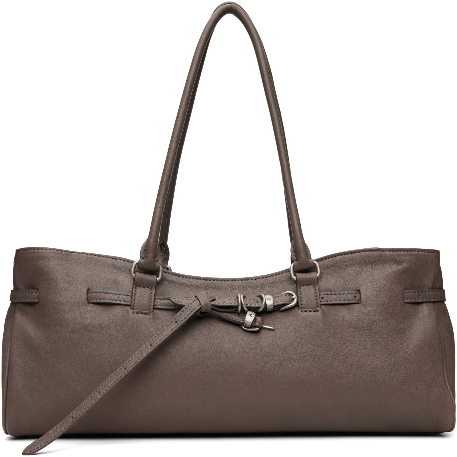 MARGESHERWOOD Taupe Soft 'Grandma' Shoulder Bag
