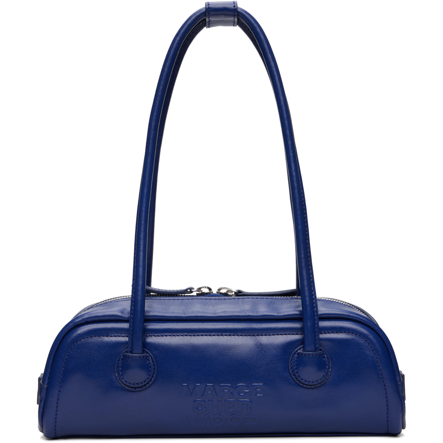 MARGESHERWOOD Navy Soft Boston EW Mini Bag