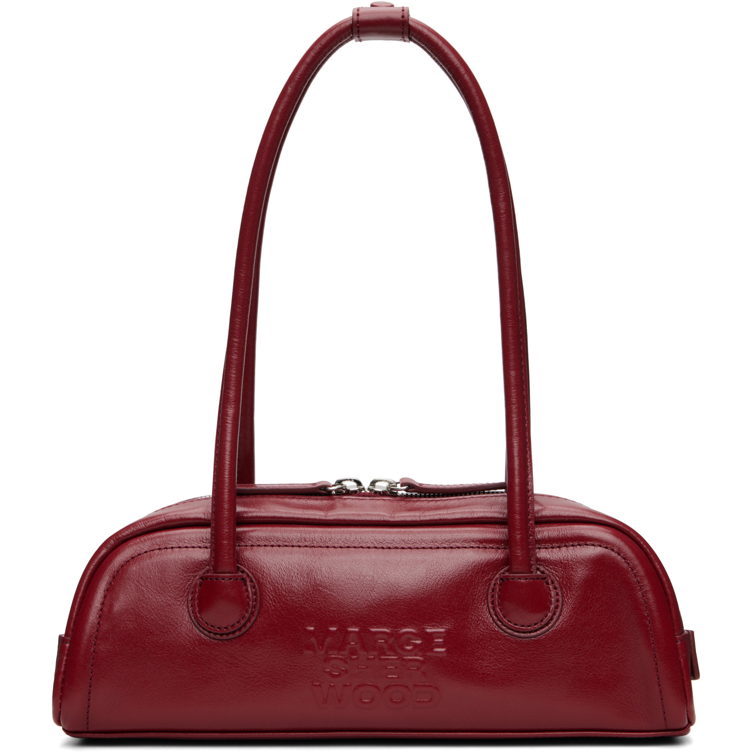 MARGESHERWOOD Burgundy Soft Boston EW Mini Bag
