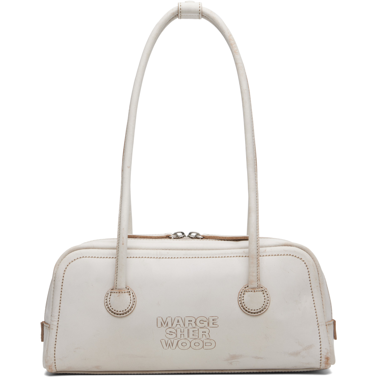MARGESHERWOOD White Soft Boston EW Bag