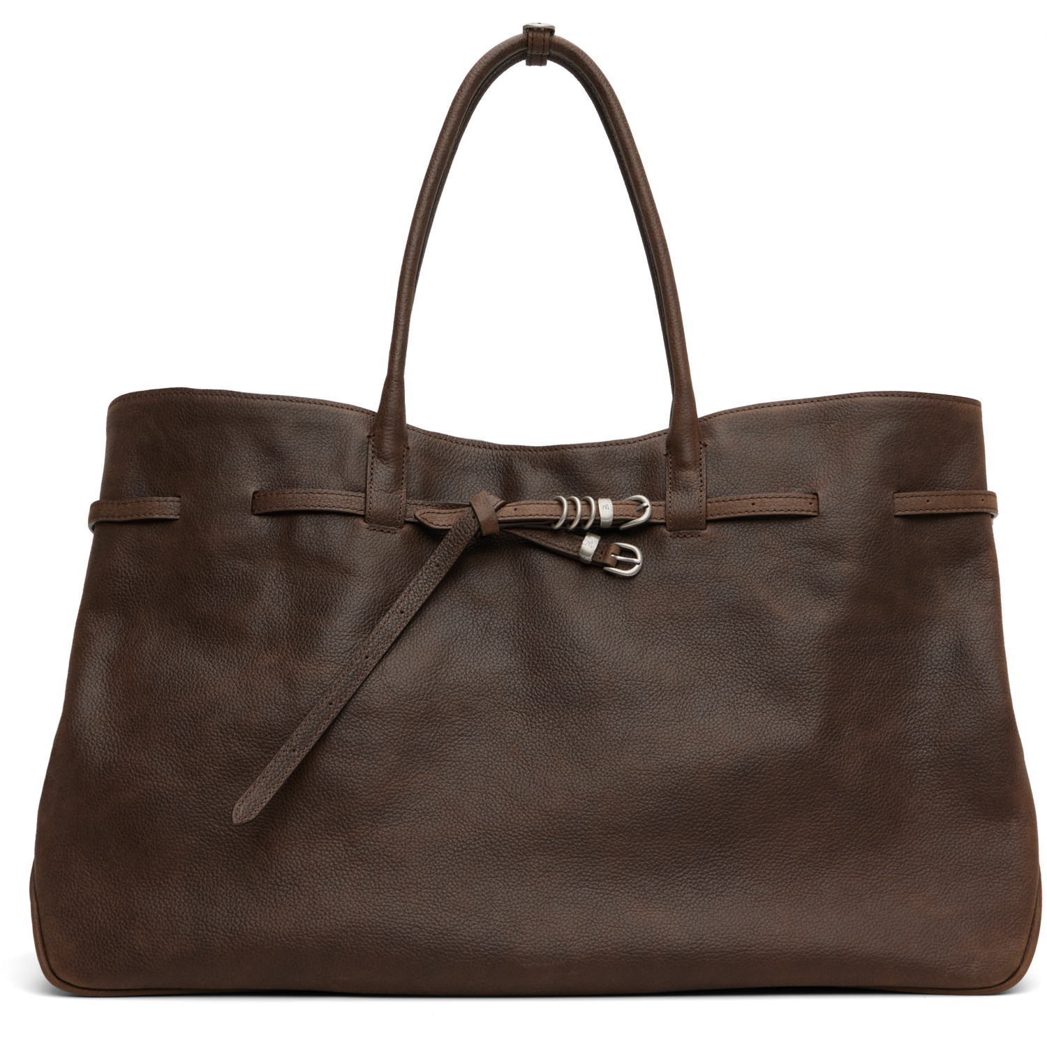 MARGESHERWOOD Brown Leather 'Grandma' Used XL Bag