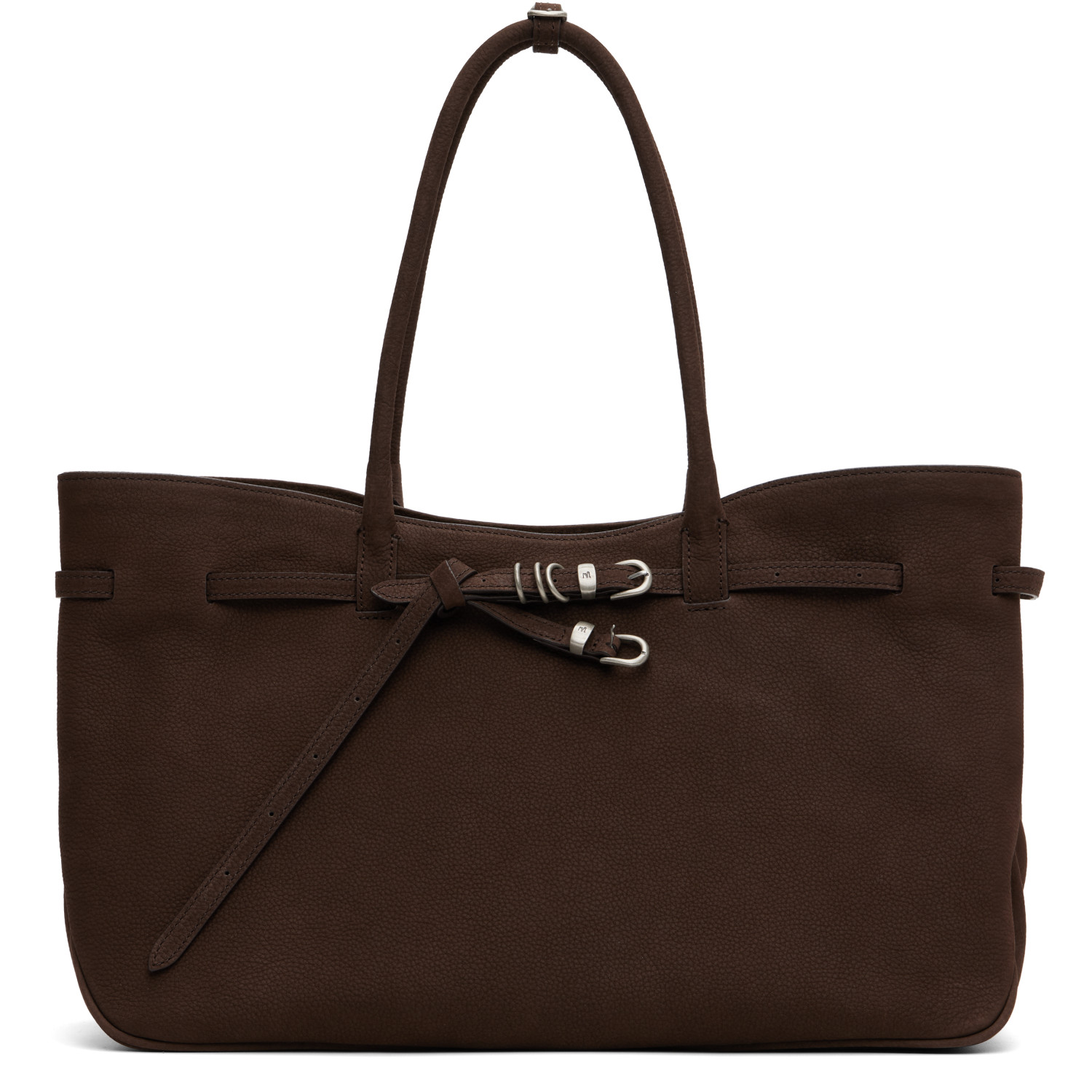 MARGESHERWOOD Brown Leather 'Grandma' Used Large Bag