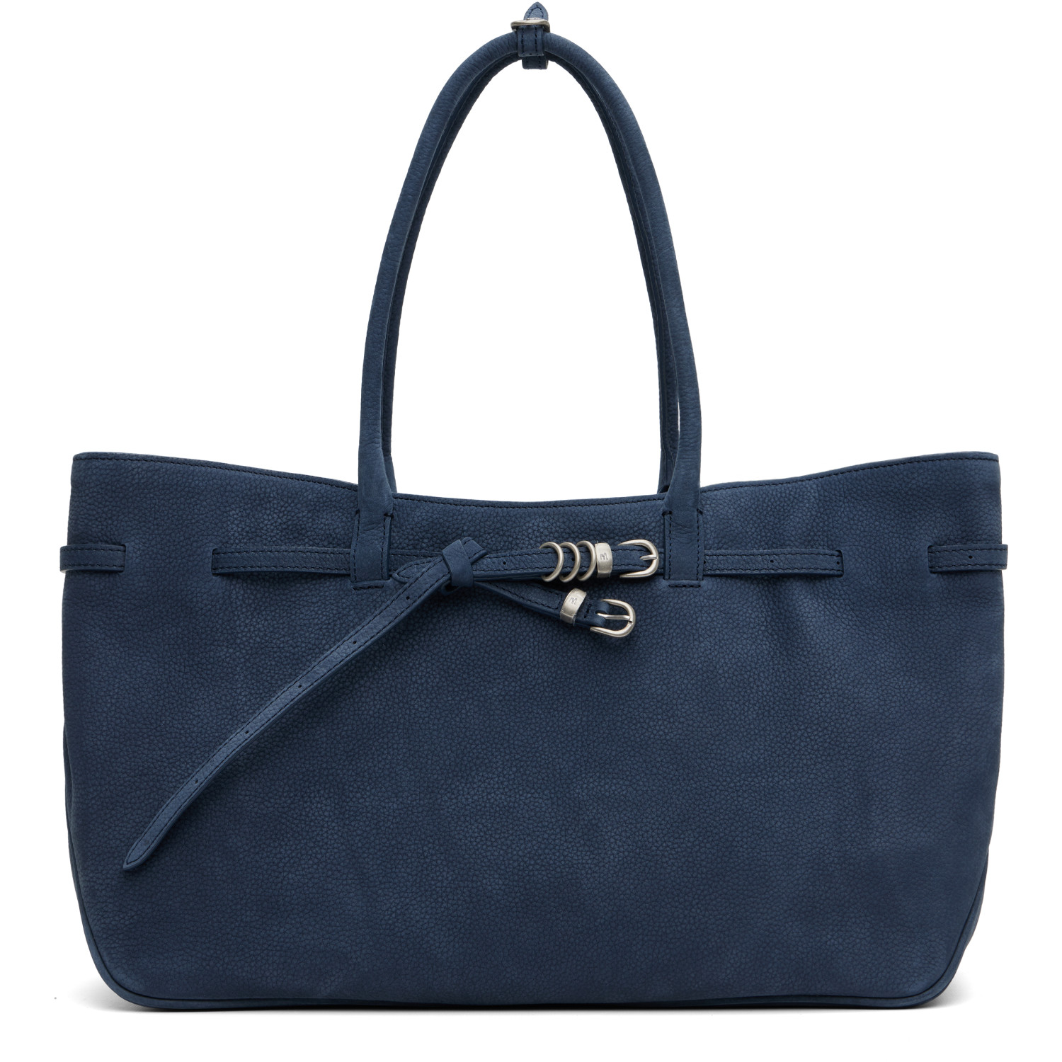 MARGESHERWOOD Navy Leather 'Grandma' Used Large Tote