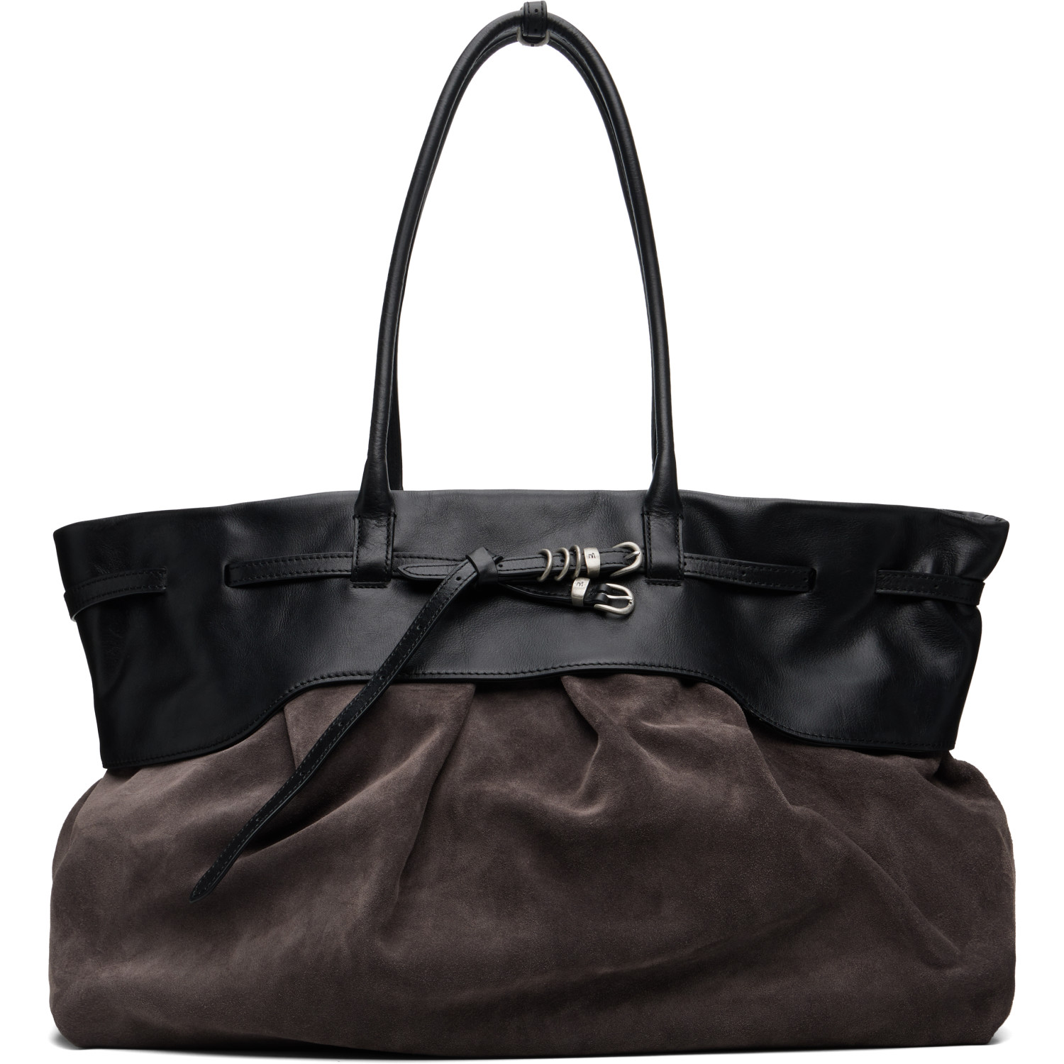MARGESHERWOOD Gray Soft Grandma Layered Tote