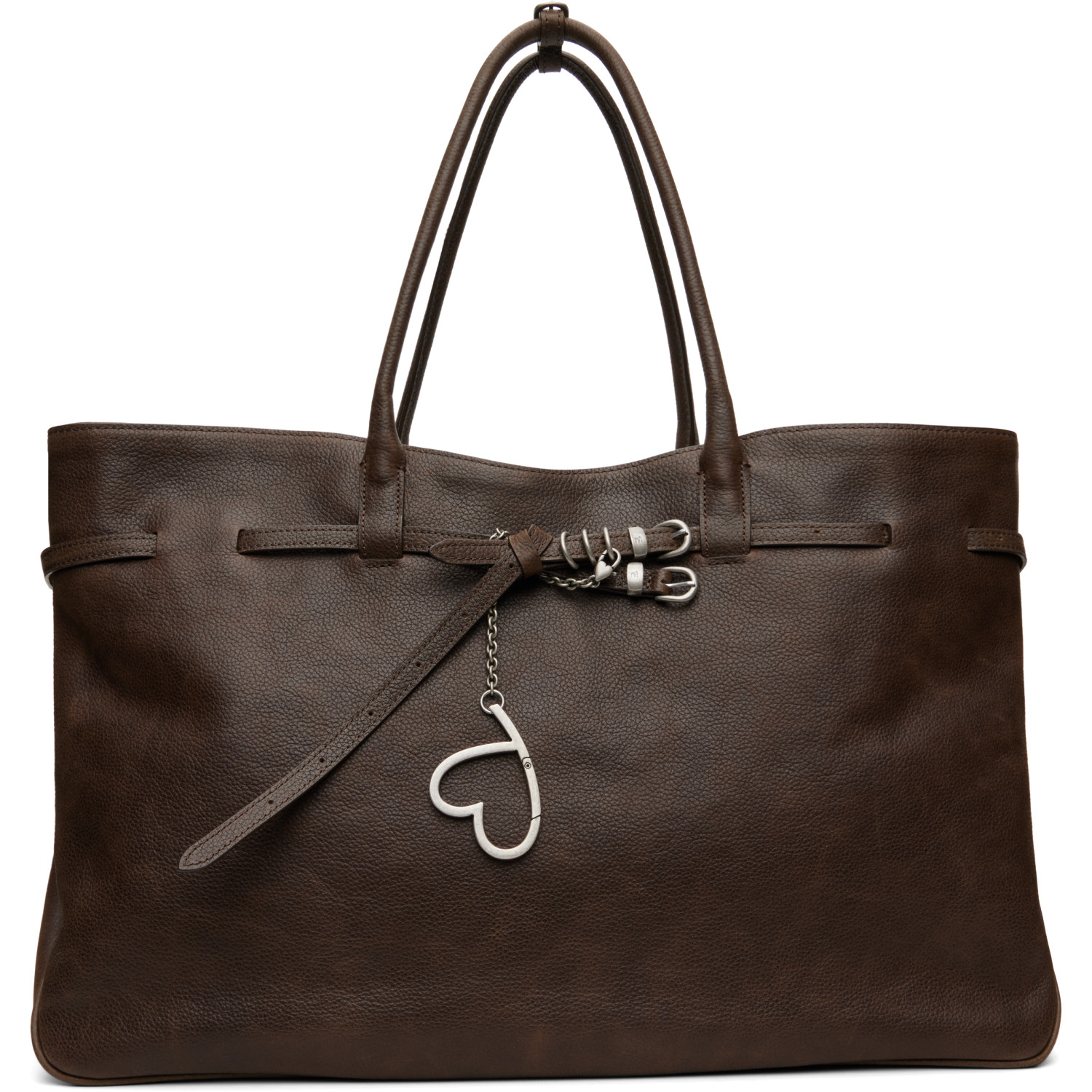 MARGESHERWOOD Brown Leather 'Grandma' Used XL Tote