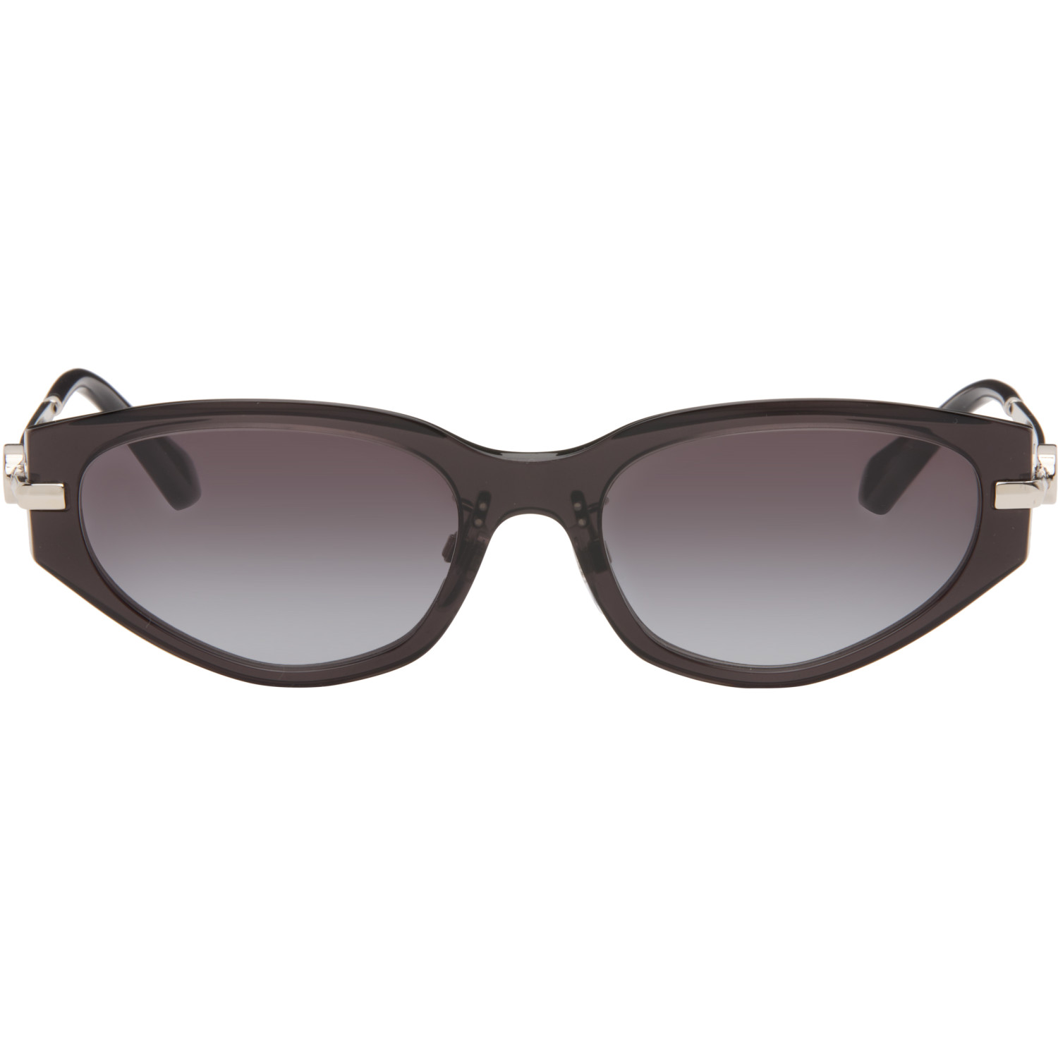 Burberry Black Oval Sunglasses