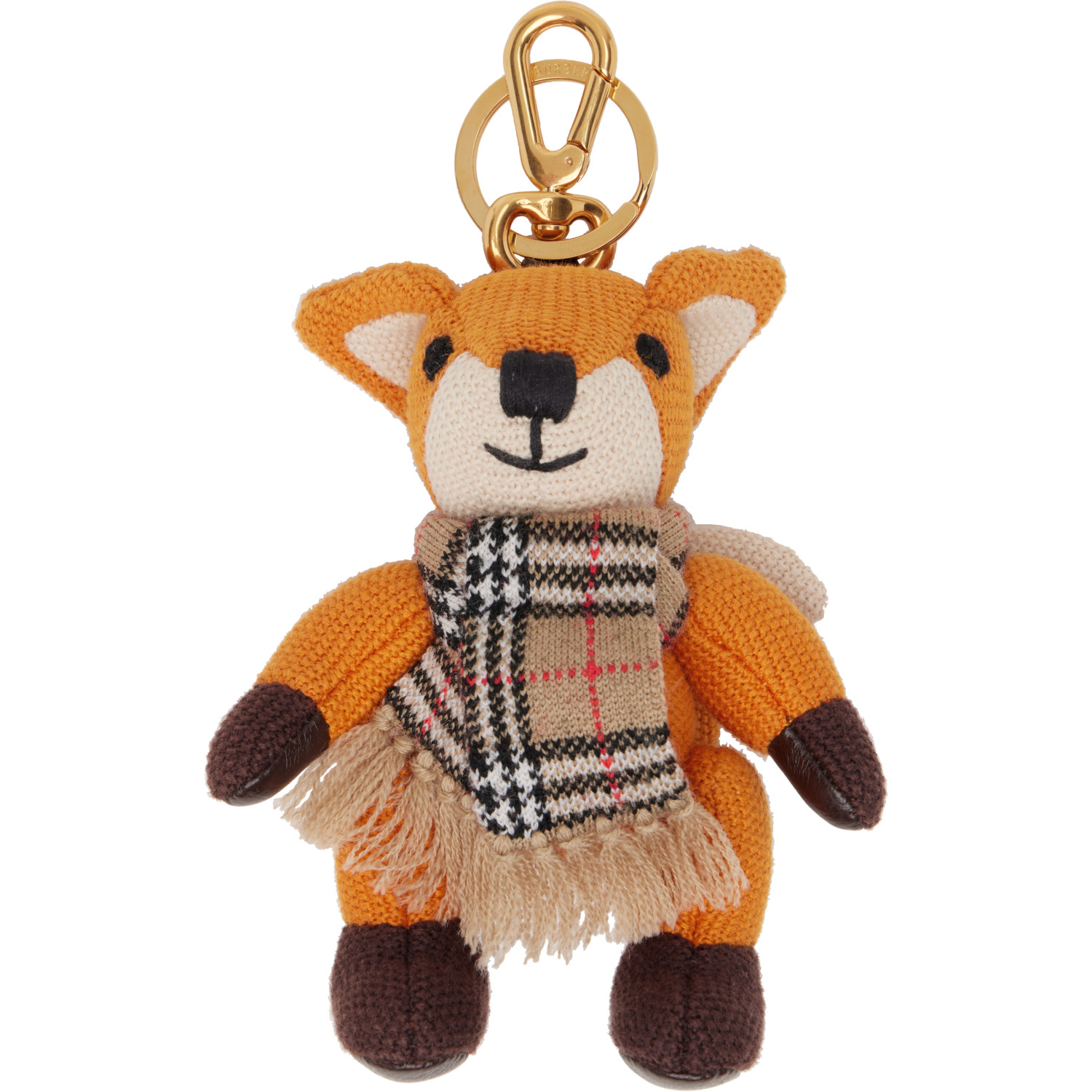 Burberry Orange Fox Charm Keychain