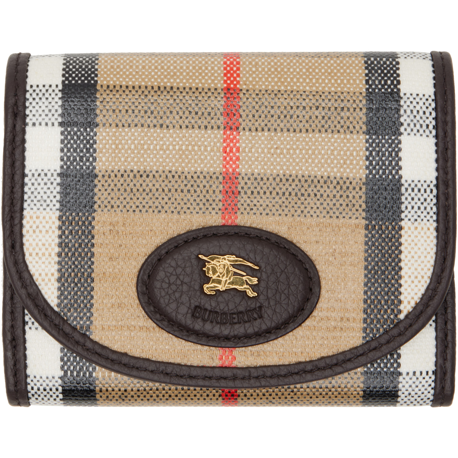 Burberry Beige Highlands Compact Wallet