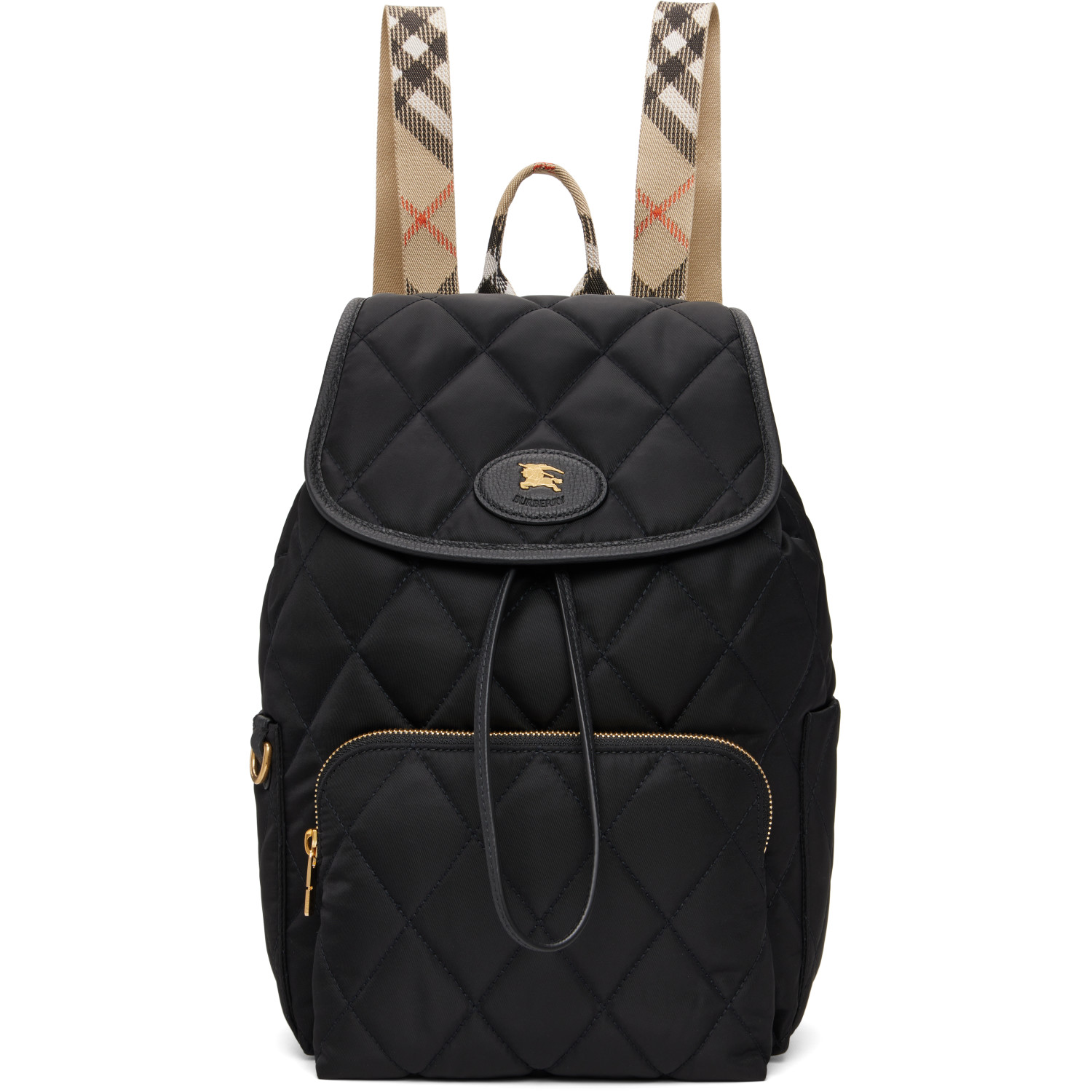 Burberry Black Horseshoe Backpack