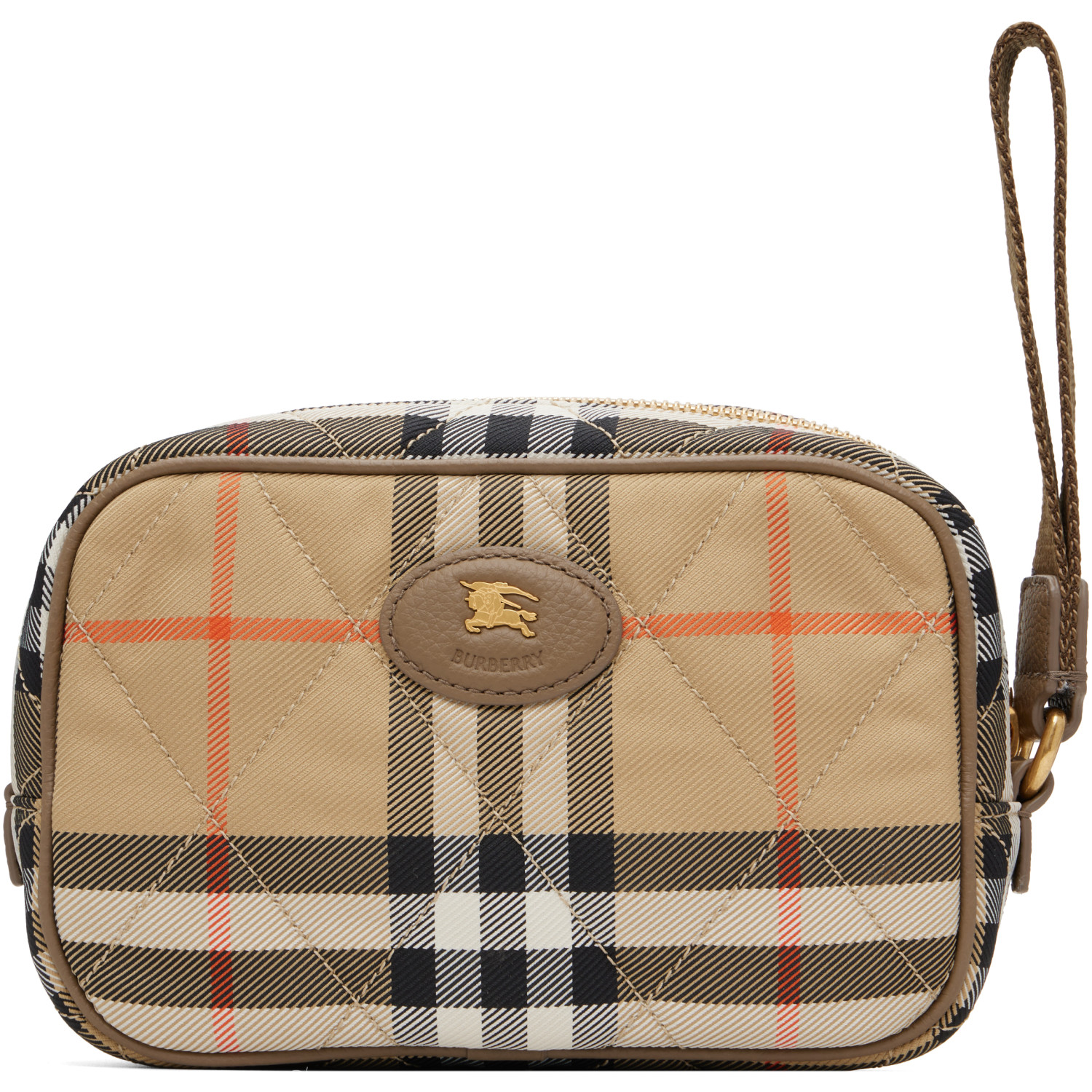 Burberry Beige Horseshoe Pouch