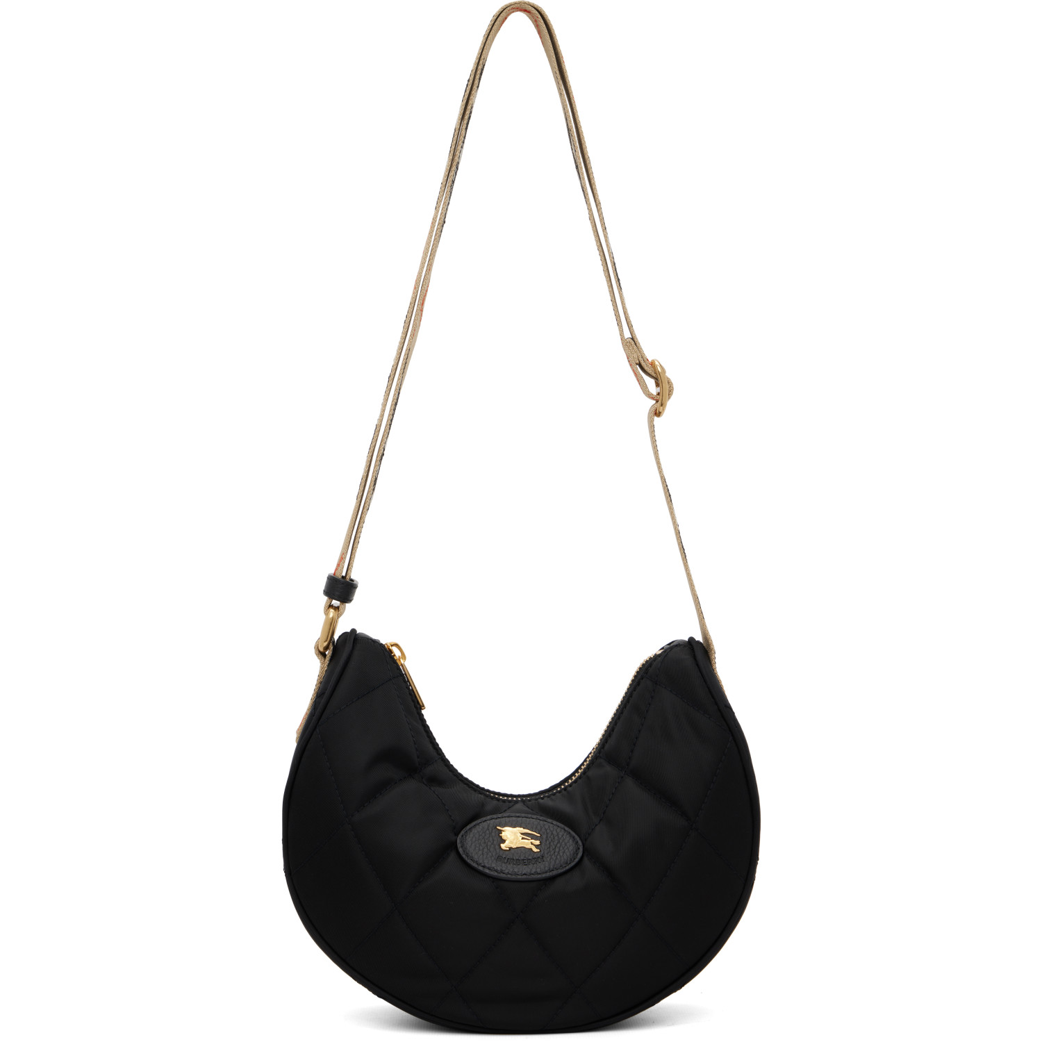 Burberry Black Horseshoe Crossbody Bag