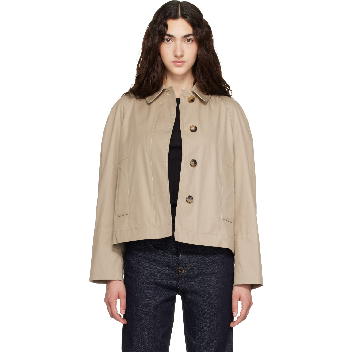 Burberry Beige Tropical Gabardine Jacket