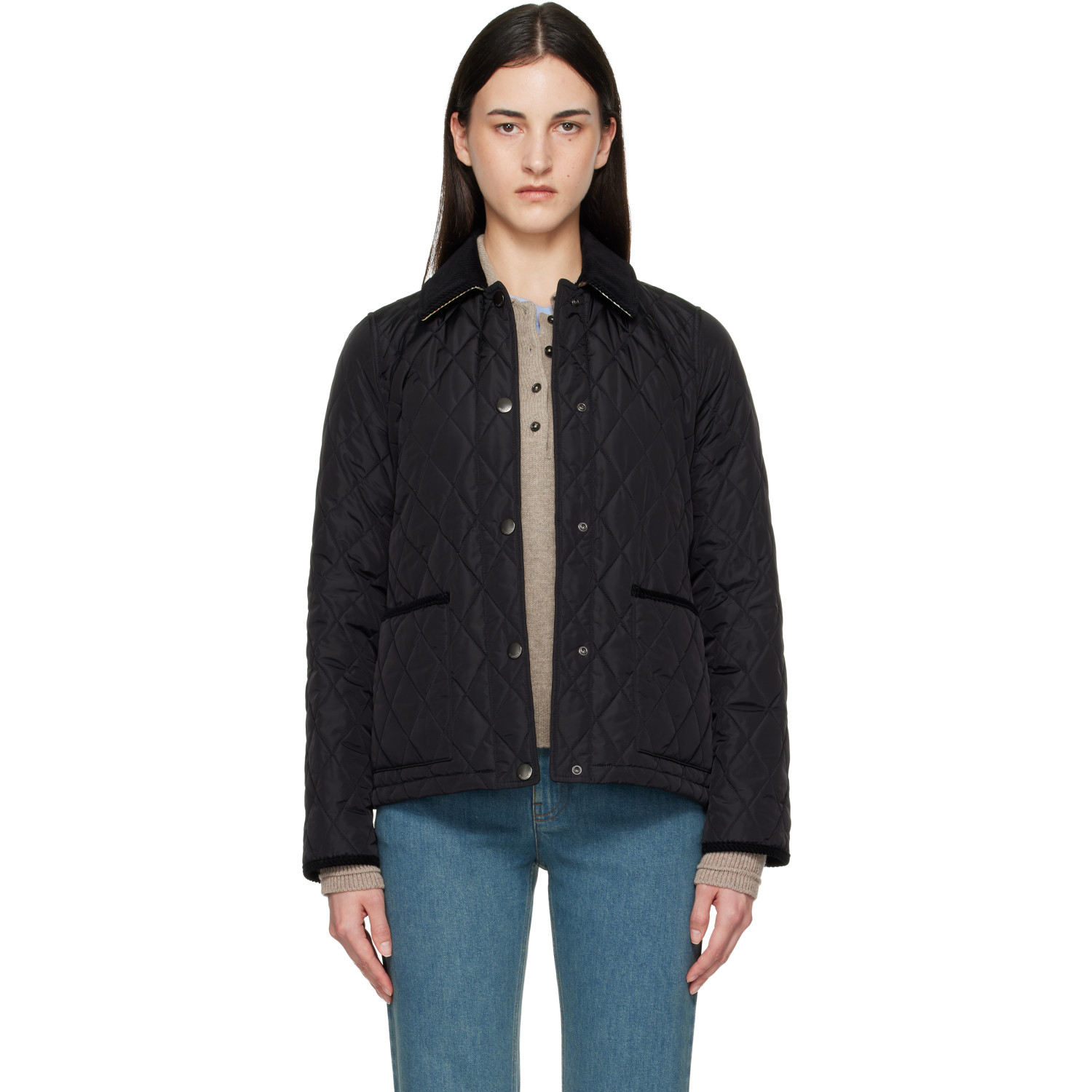 Burberry Black Quilted Nylon Jacket