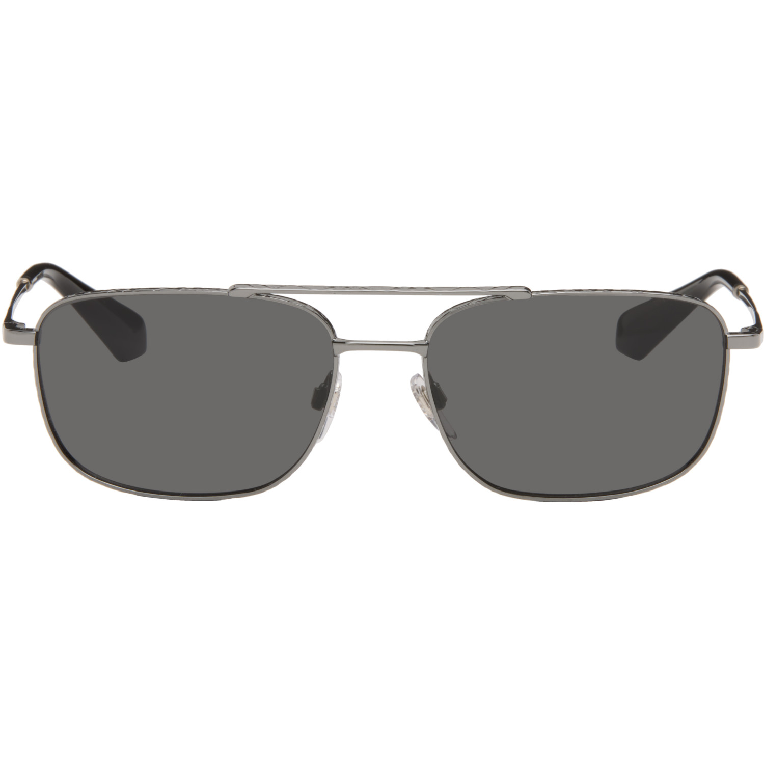 Burberry Gunmetal Square Sunglasses