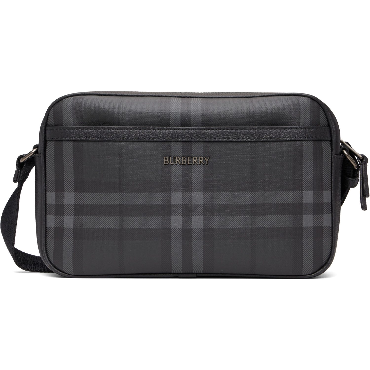 Burberry Black City Check Crossbody Bag