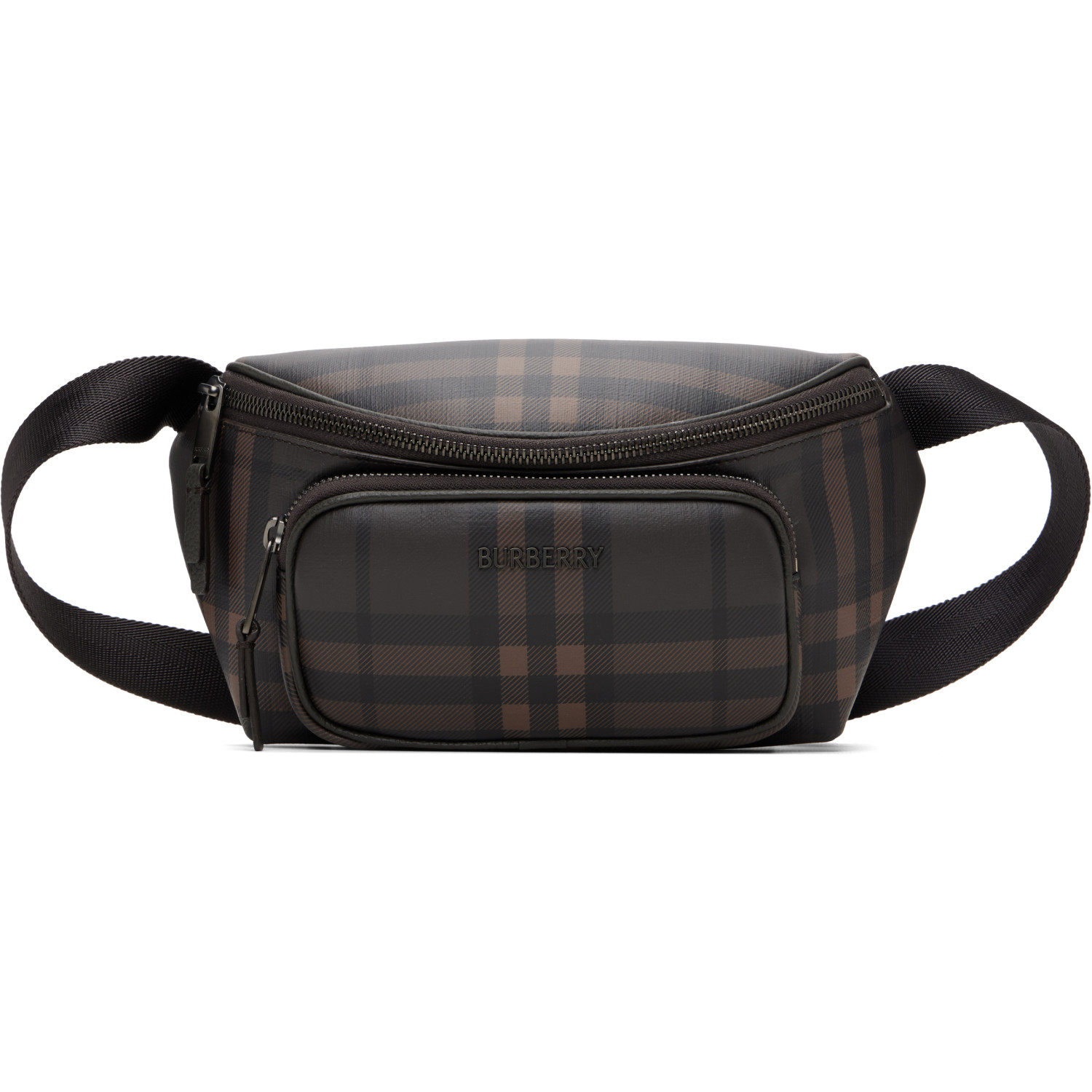 Burberry Brown City Check Belt Bag