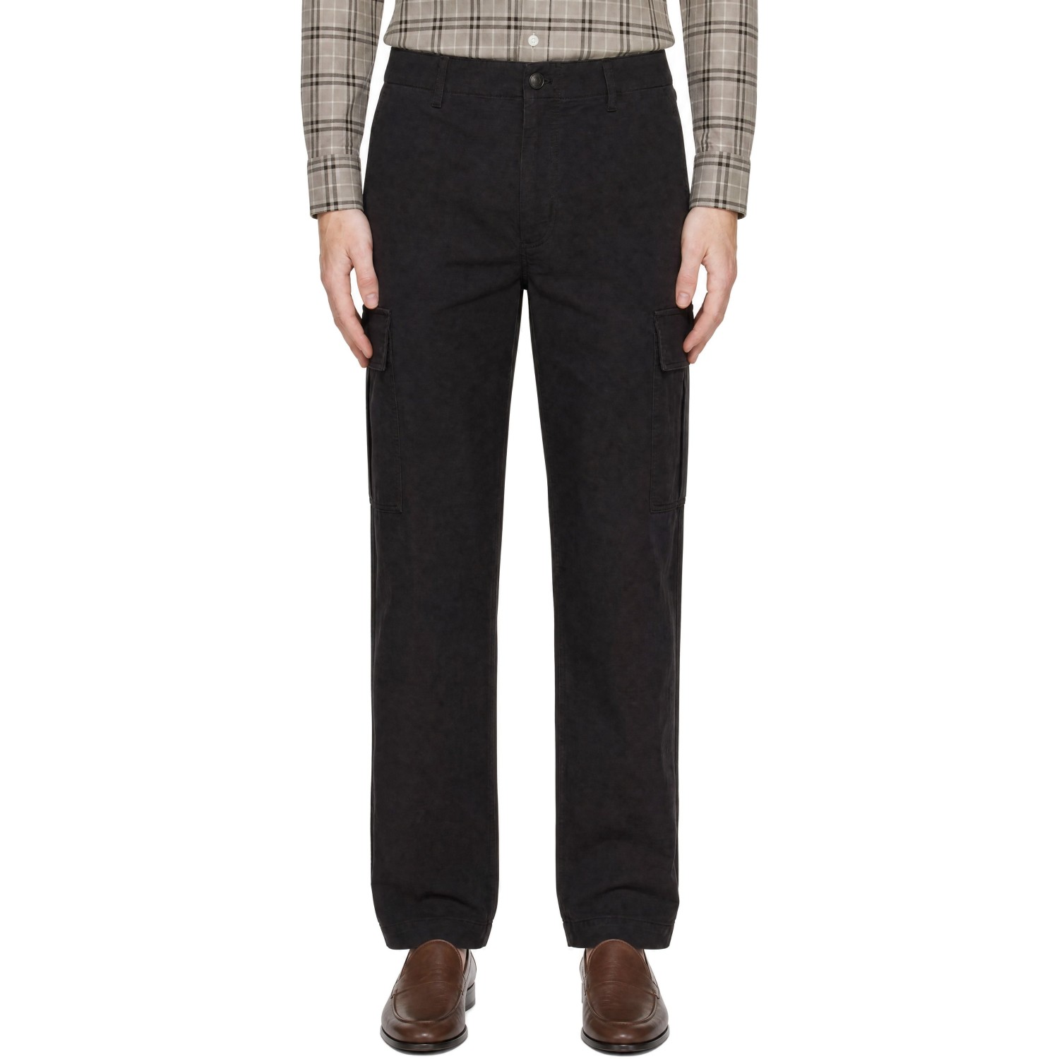 Burberry Black Cotton Cargo Pants
