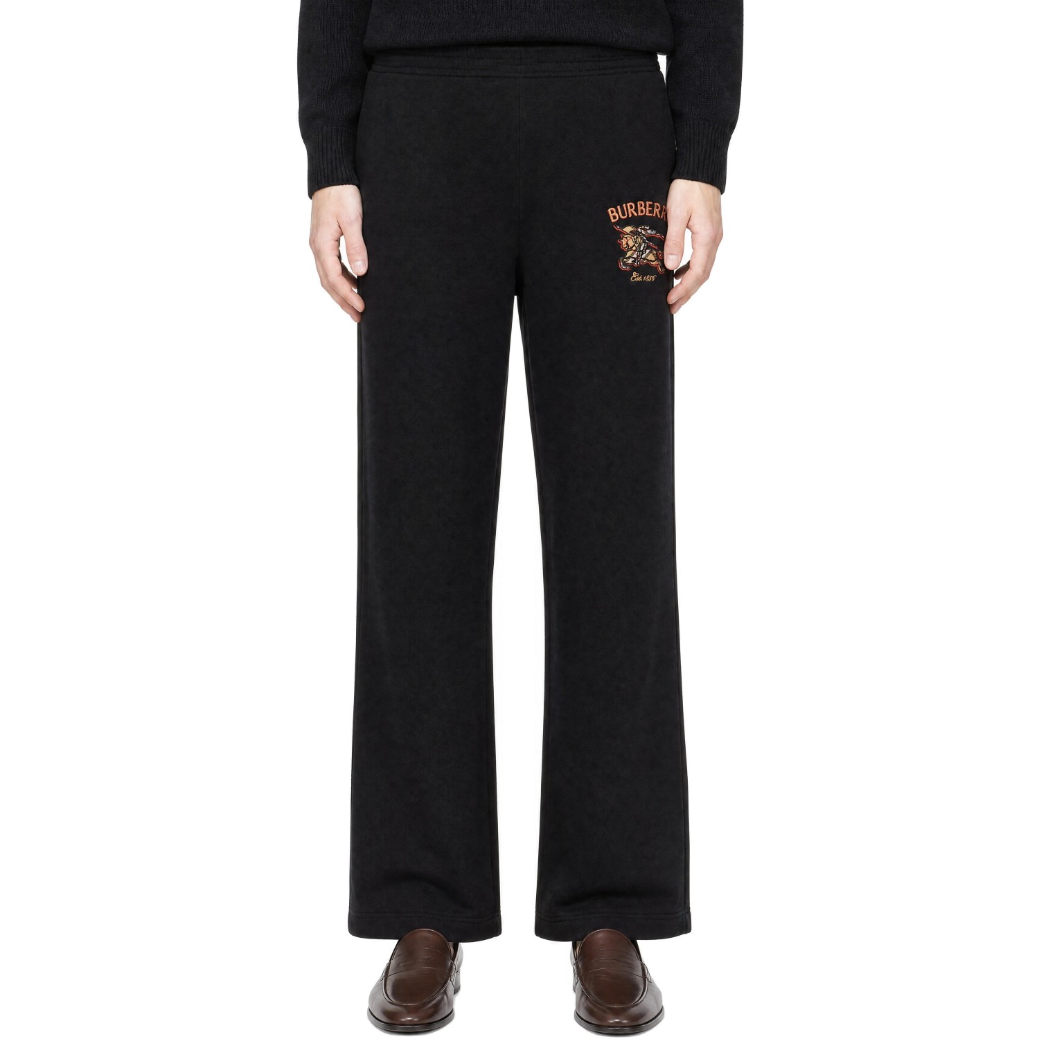 Burberry Black Knight Check Cotton Sweatpants