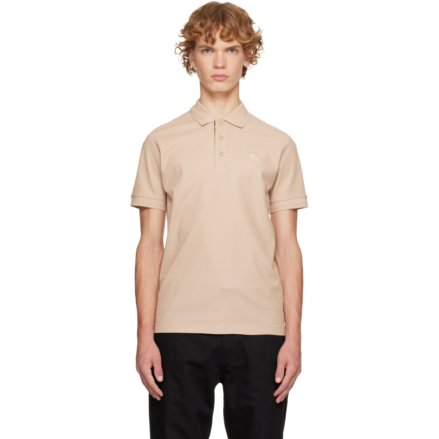 Burberry Beige Cotton Polo