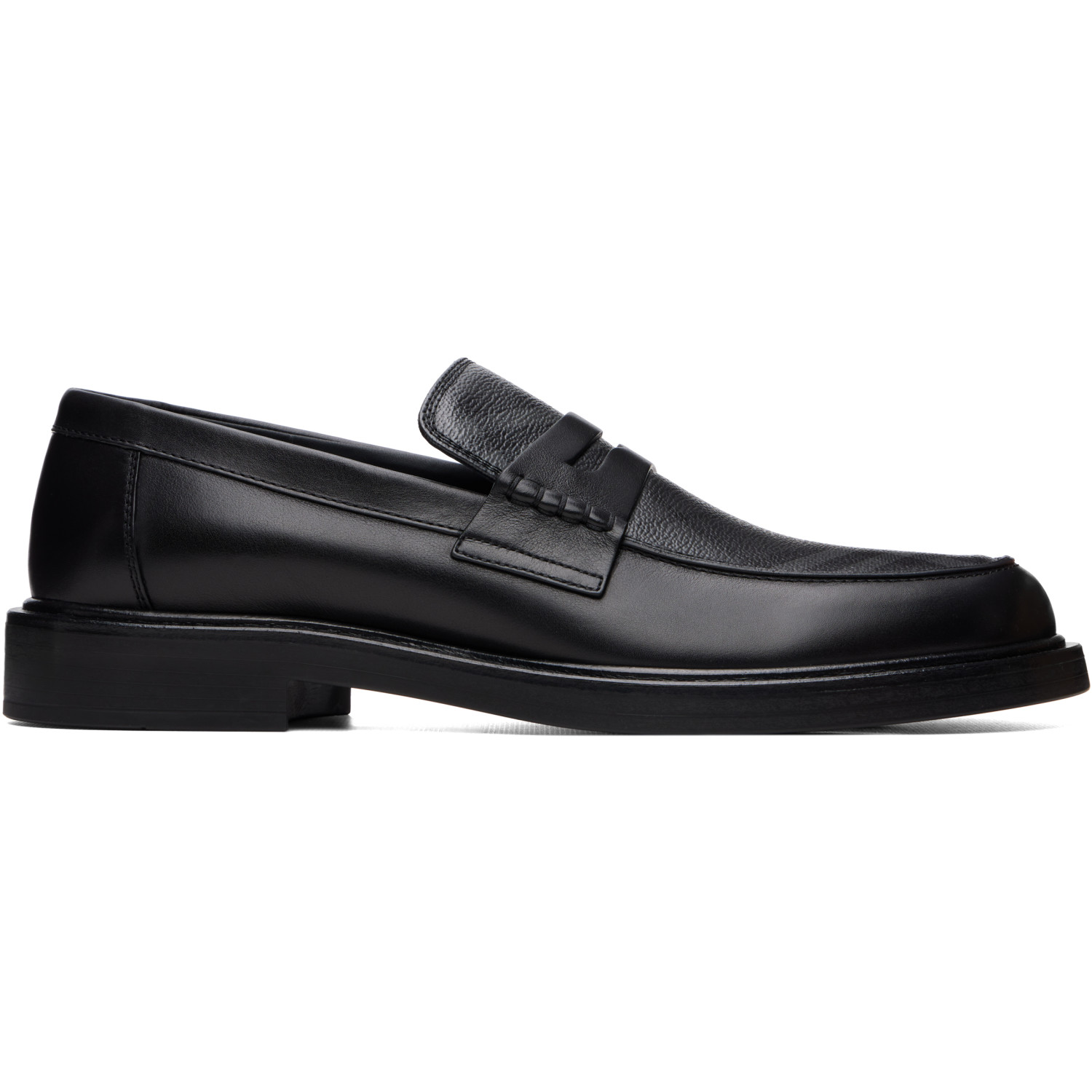 Burberry Black Check Pembroke Loafers