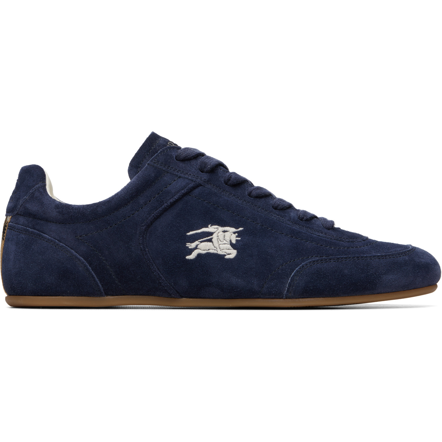 Burberry Navy Suede Knight Runner Sneakers