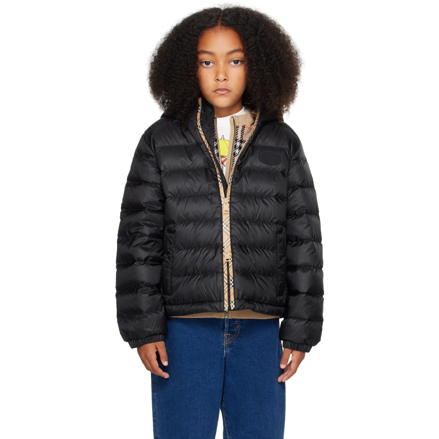 Burberry Kids Black Henry Down Jacket