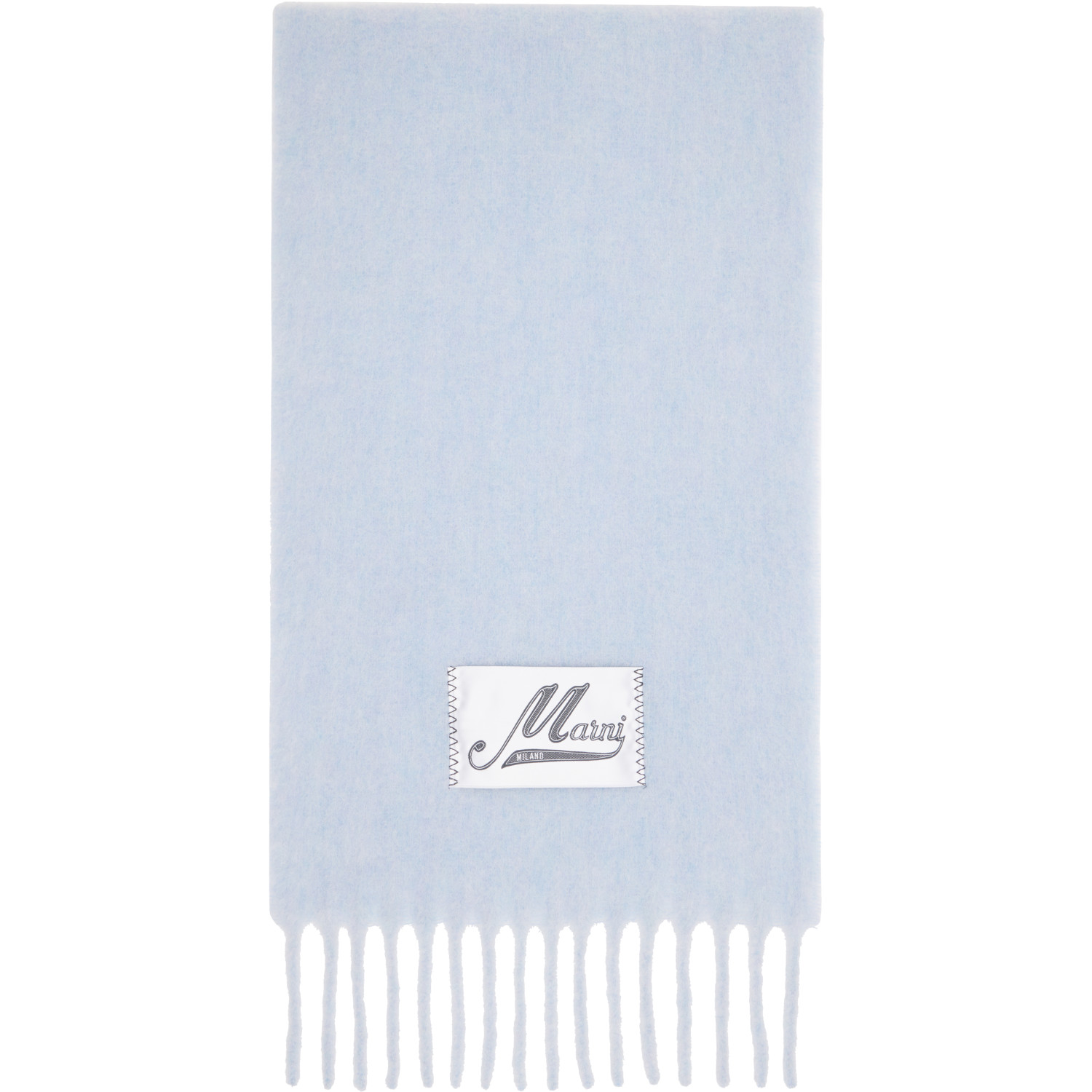 Marni Blue Alpaca Scarf