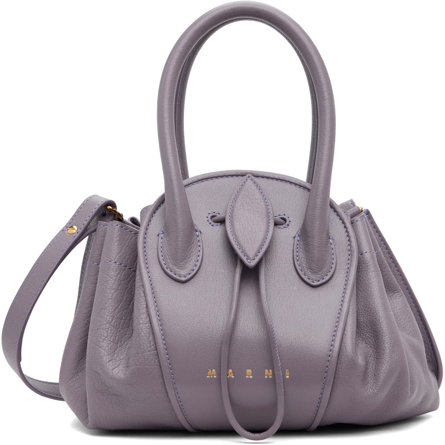 Marni Purple Small Tulipea Bag