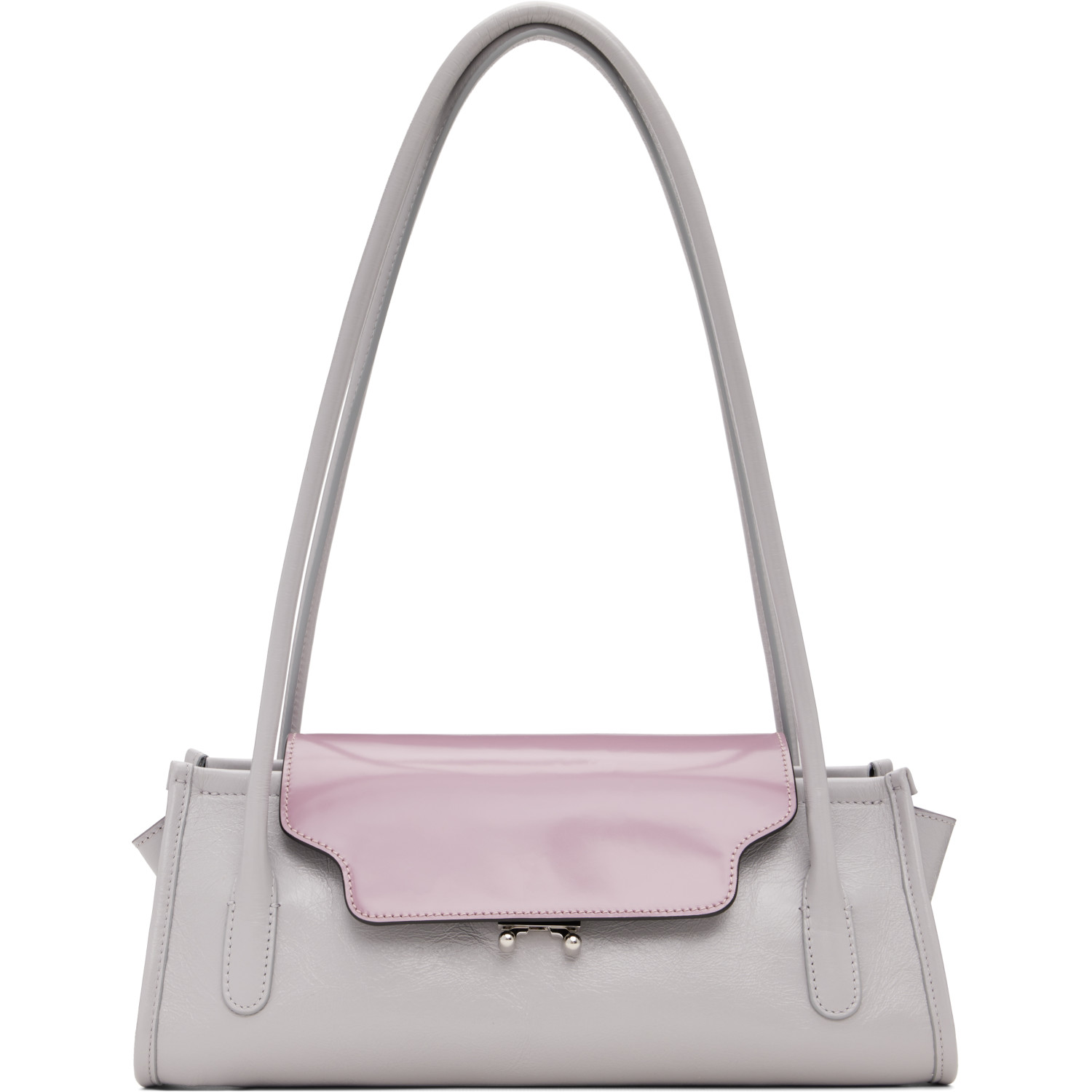 Marni Purple Leather Trunkette Bag
