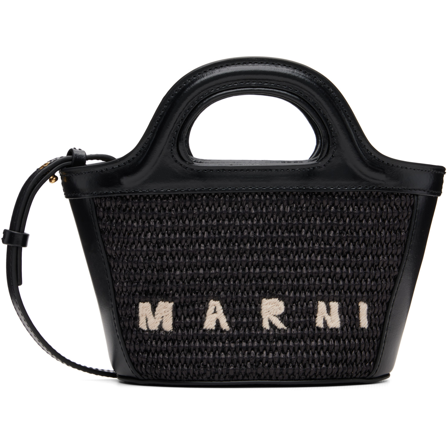 Marni Black Tropicalia Micro Tote